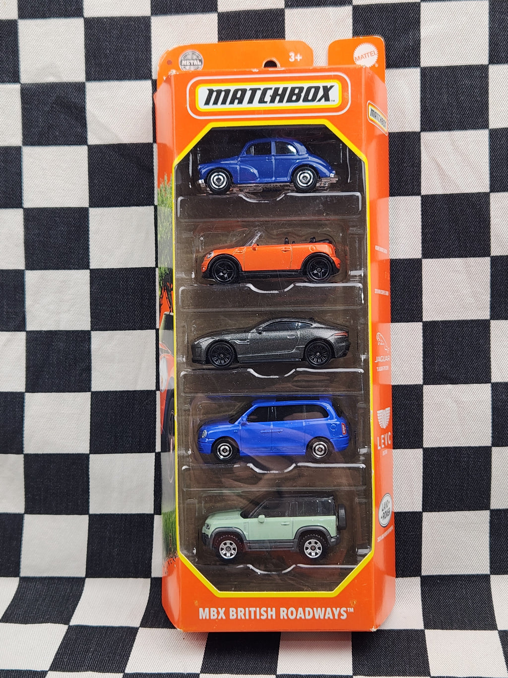 Matchbox MBX British Roadways 5 Pack Morris Minor Mini Cooper Jaguar Land Rover Taxi