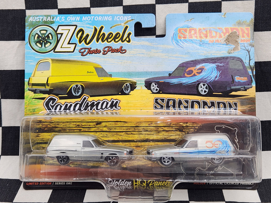 Oz Wheels Twin Pack RAW CHASE Sandman 50th Anniversary Holden HQ Panel Vans
