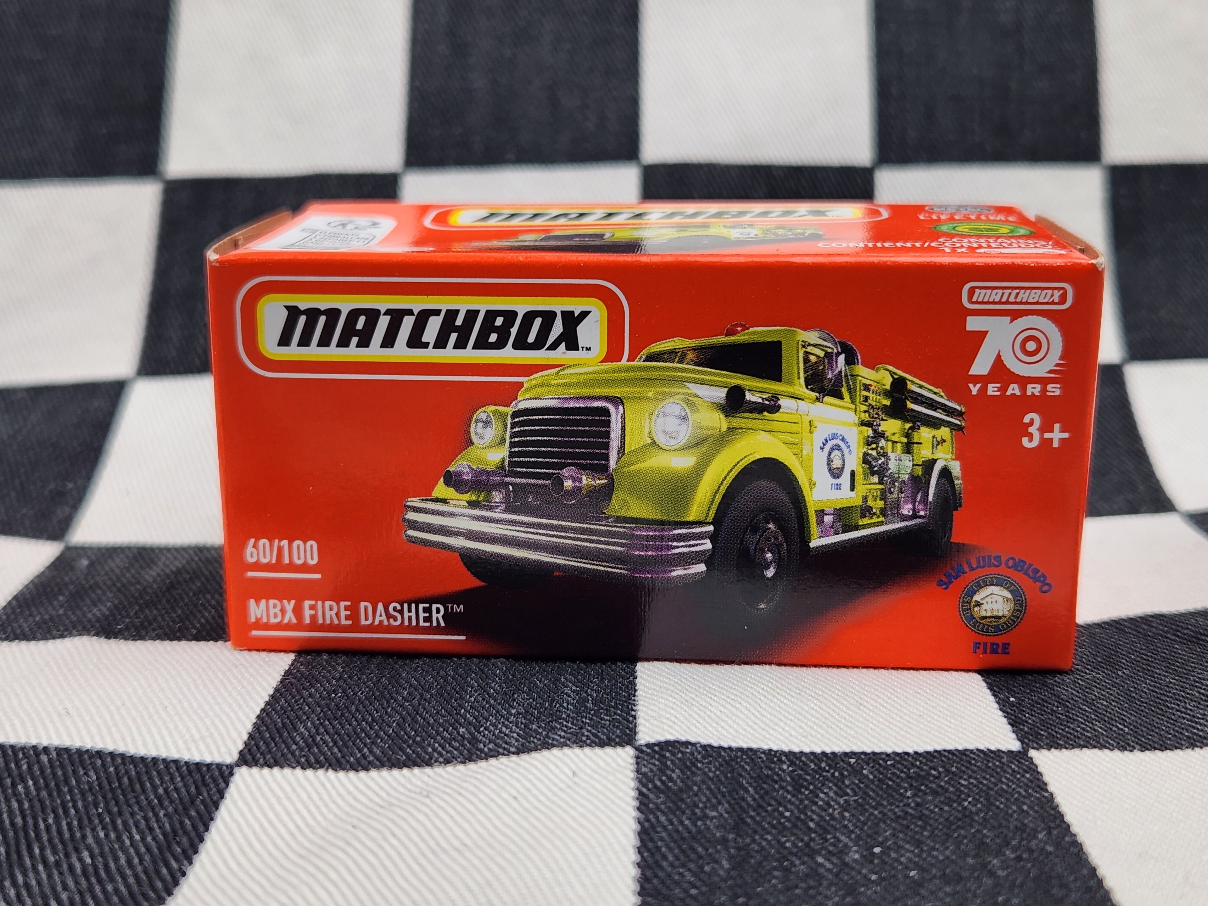 Matchbox Power Grab MBX Fire Dasher Fire Truck
