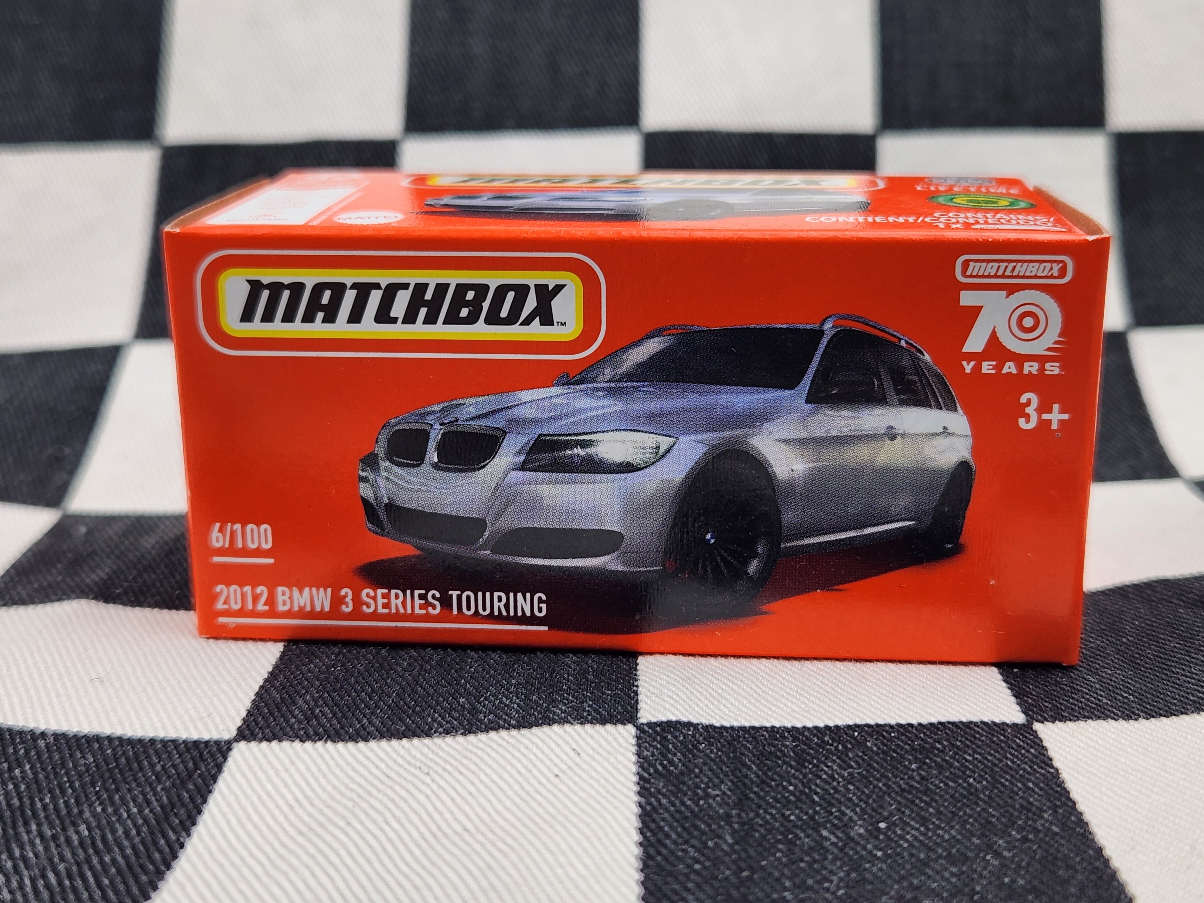 Matchbox Power Grab 2012 BMW 3 Series Touring Wagon White