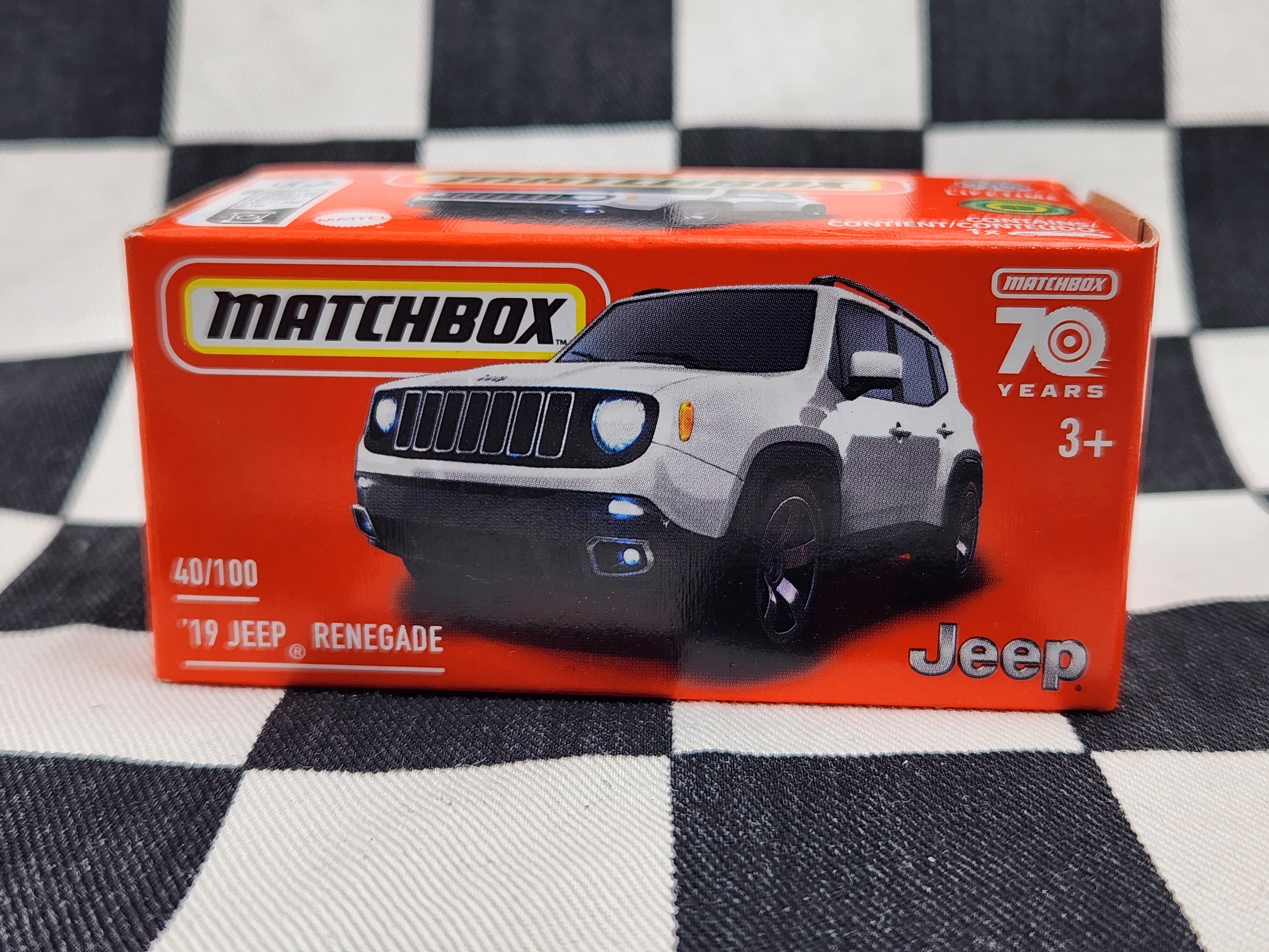 Matchbox Power Grab 2019 Jeep Renegade White