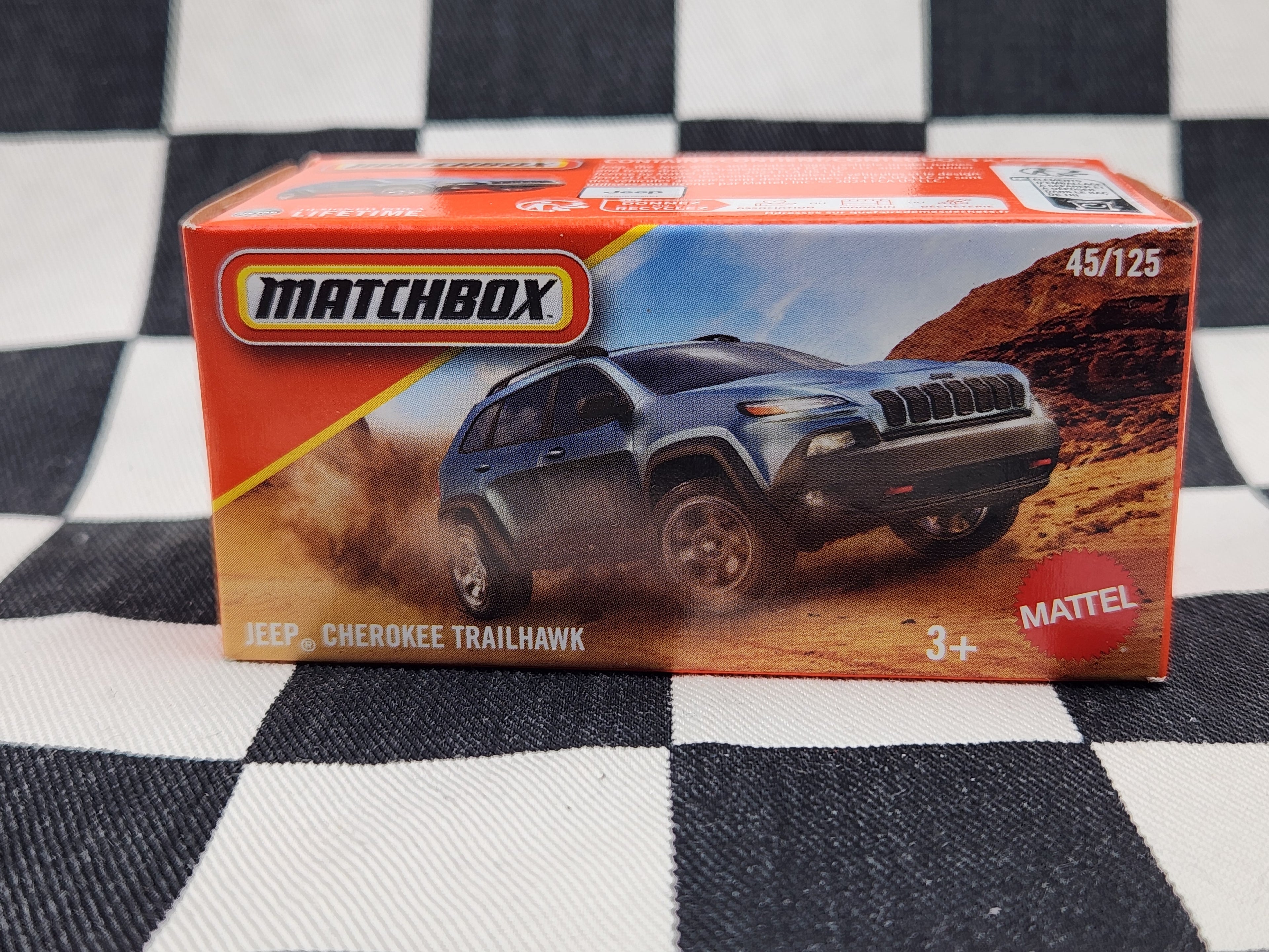 Matchbox Power Grab Jeep Cherokee Trailhawk Blue