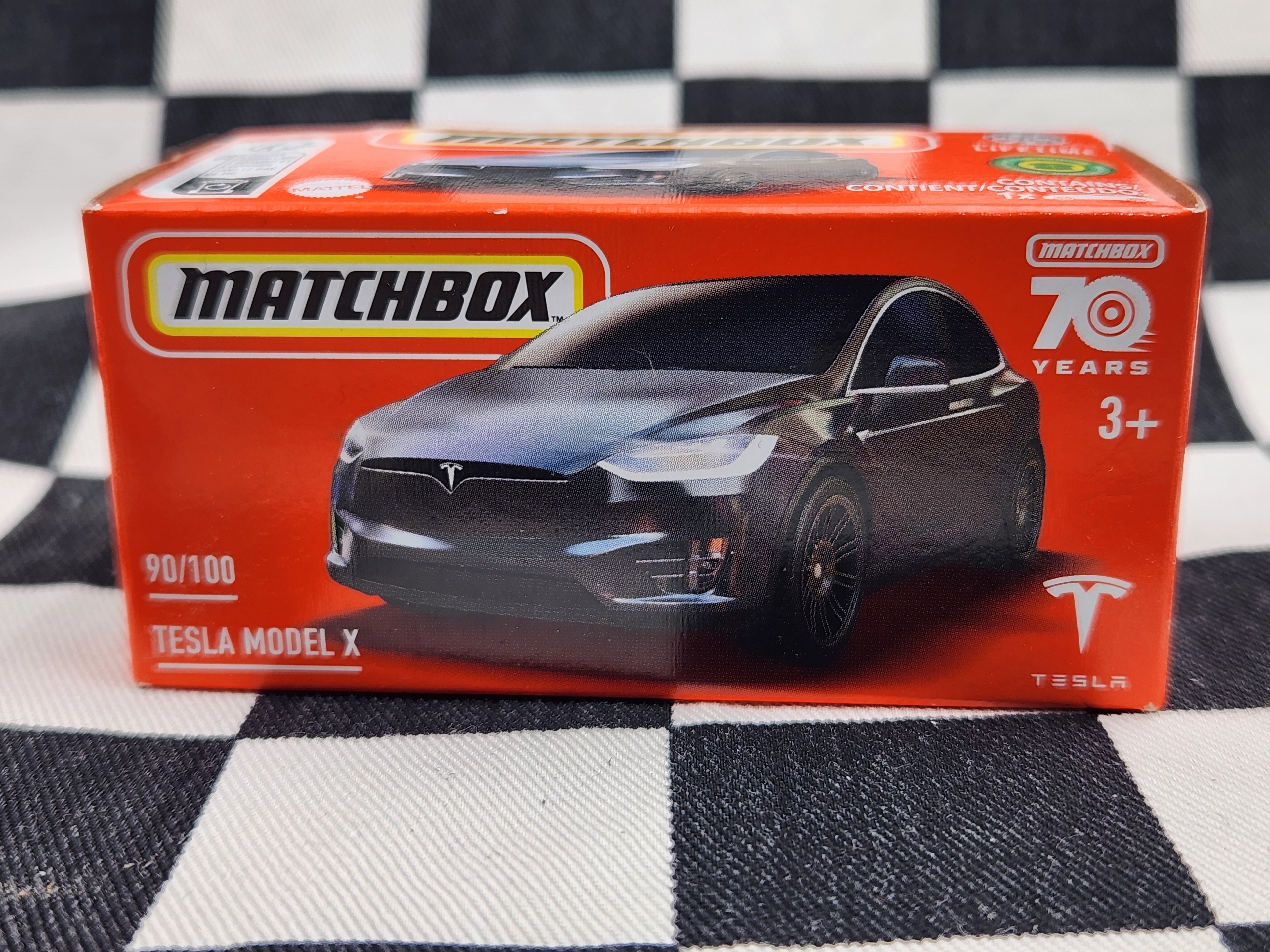 Matchbox Power Grab Tesla Model X Grey