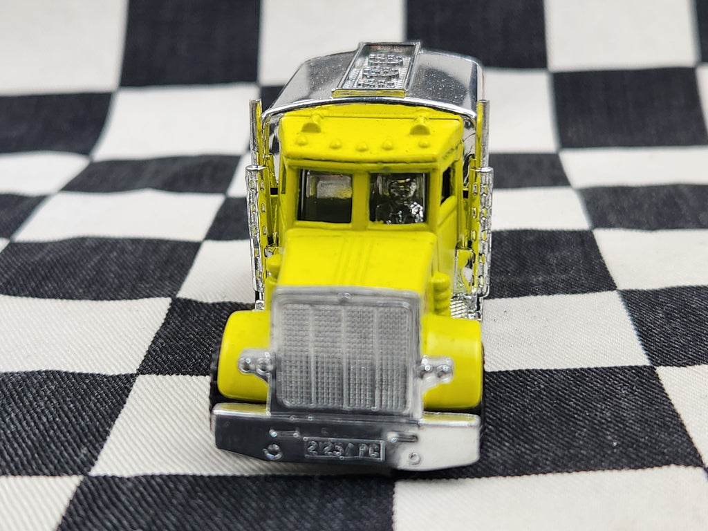 Loose Matchbox Peterbilt Jet Fuel Tanker Truck Yellow