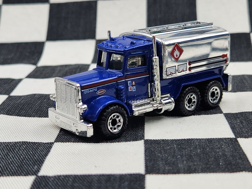 Loose Matchbox Peterbilt Tanker Truck Blue