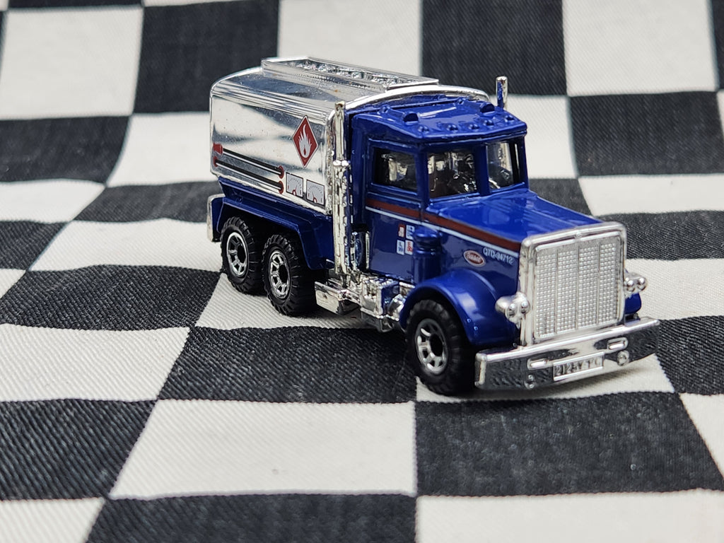 Loose Matchbox Peterbilt Tanker Truck Blue