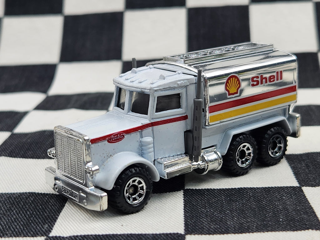 Loose Matchbox Peterbilt Shell Tanker Truck Red Stripe Variant