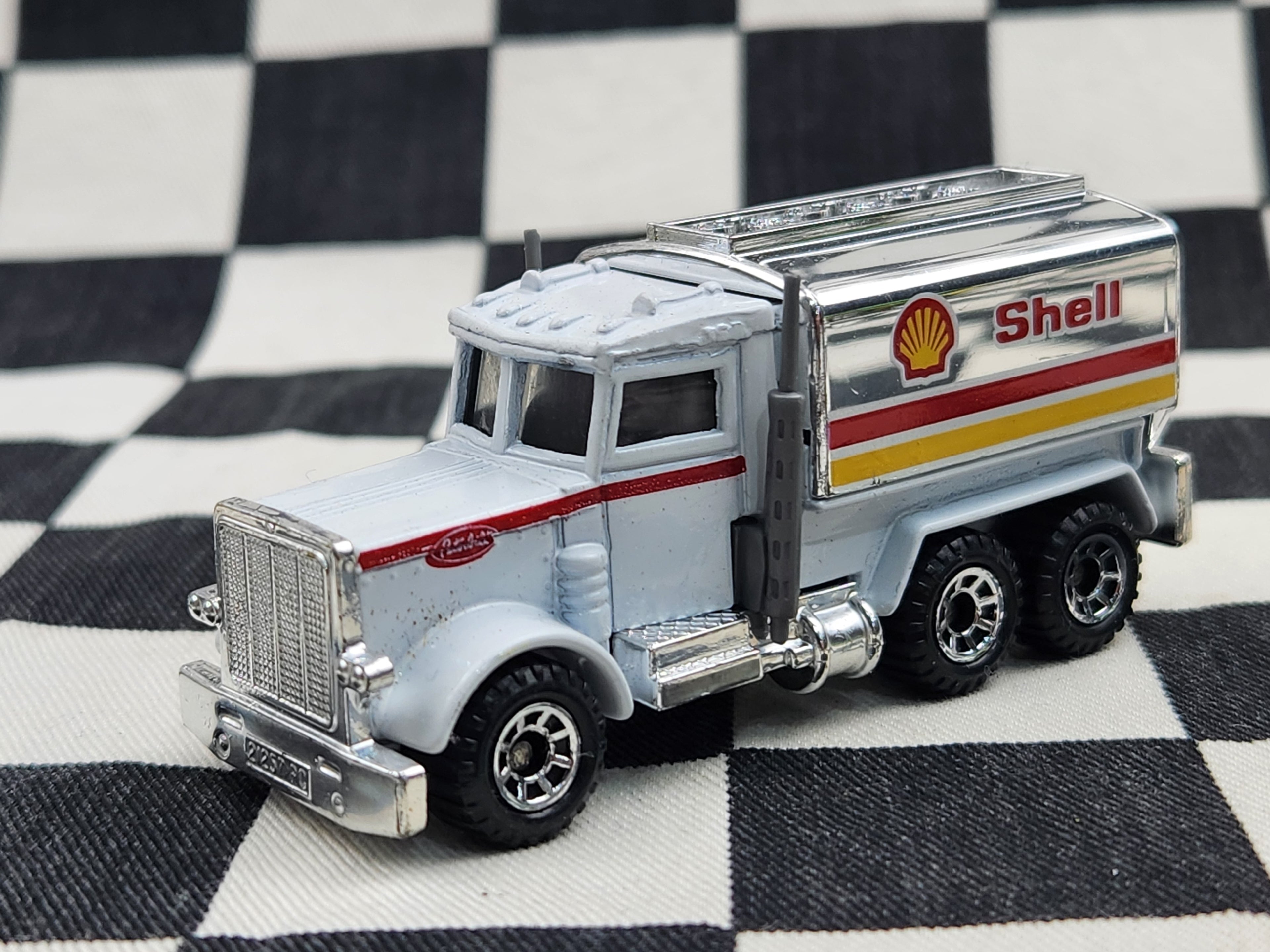 Loose Matchbox Peterbilt Shell Tanker Truck Red Stripe Variant