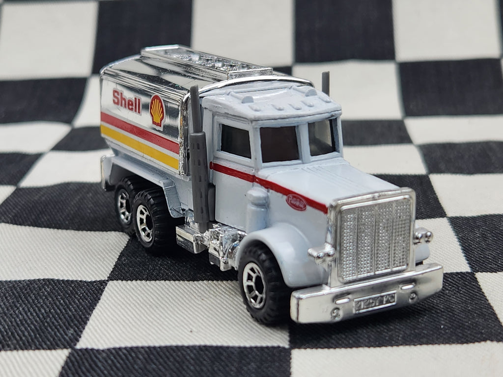Loose Matchbox Peterbilt Shell Tanker Truck Red Stripe Variant