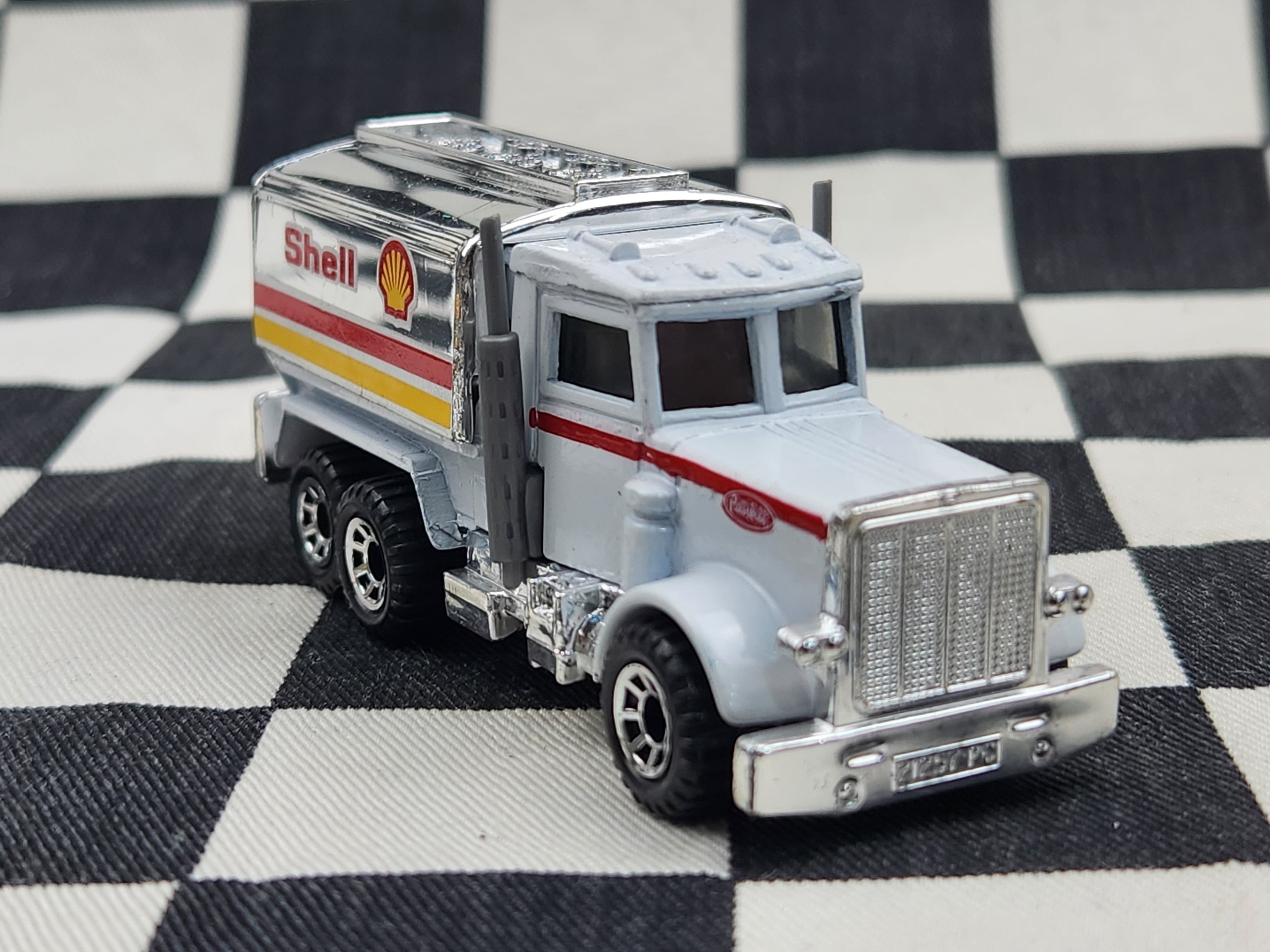 Loose Matchbox Peterbilt Shell Tanker Truck Red Stripe Variant