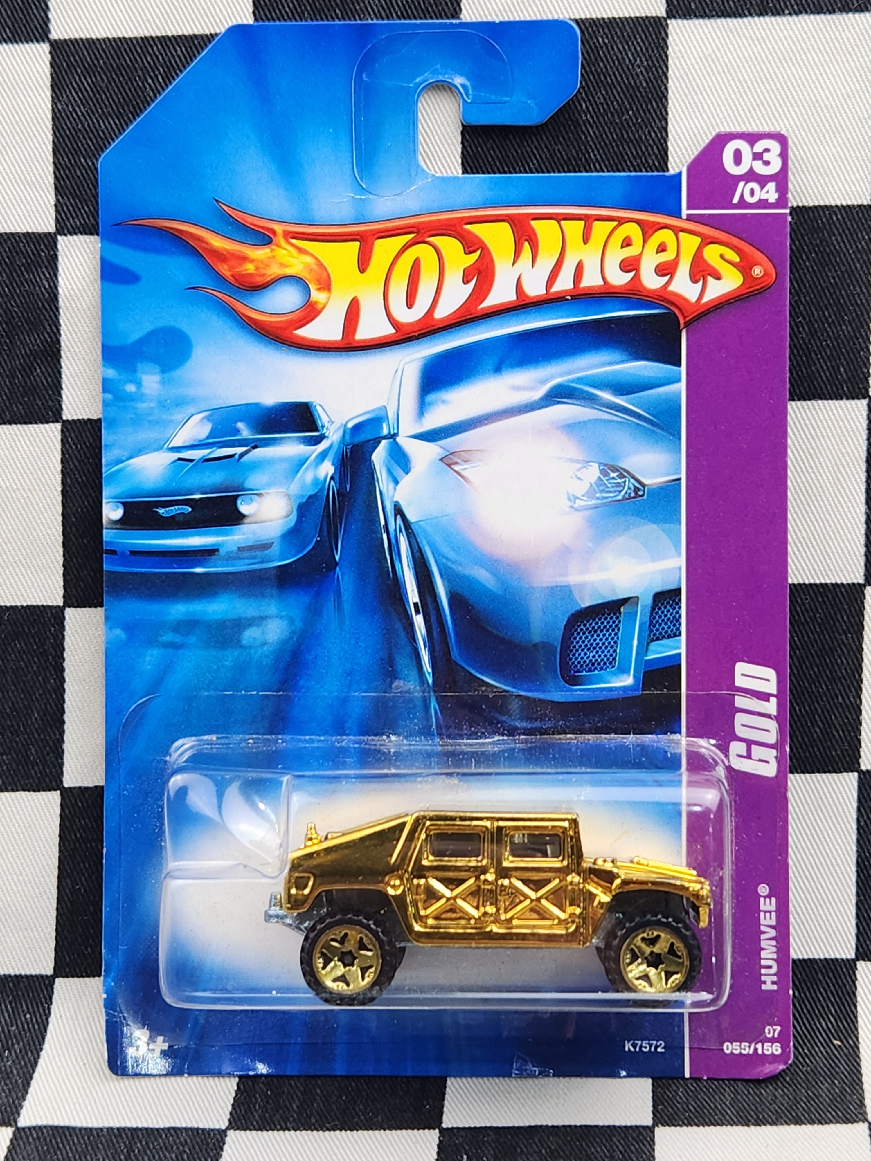 Hot Wheels 2007 Gold Series Humvee Gold