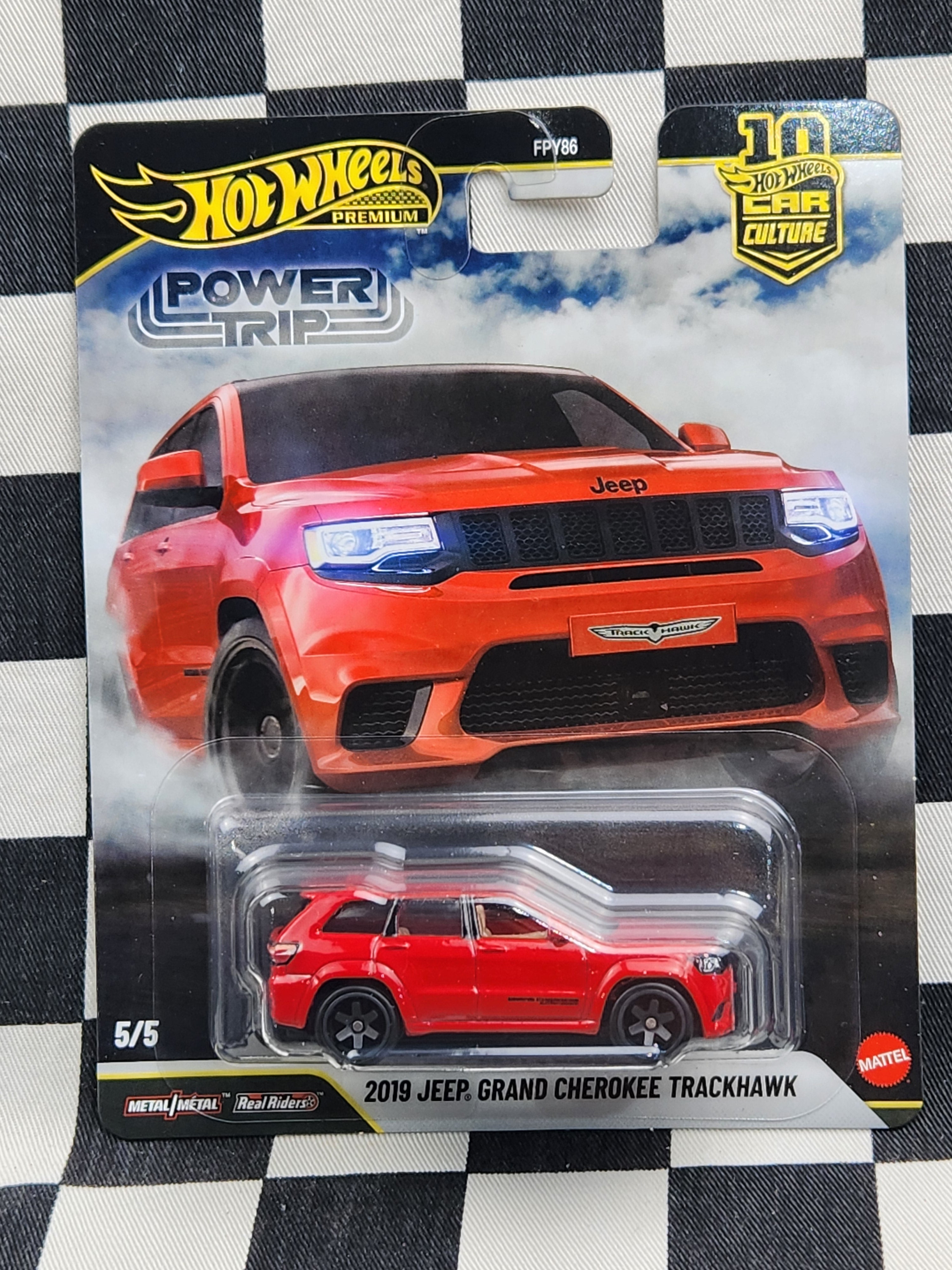 Hot Wheels Premium Power Trip 2019 Jeep Grand Cherokee Trackhawk Red