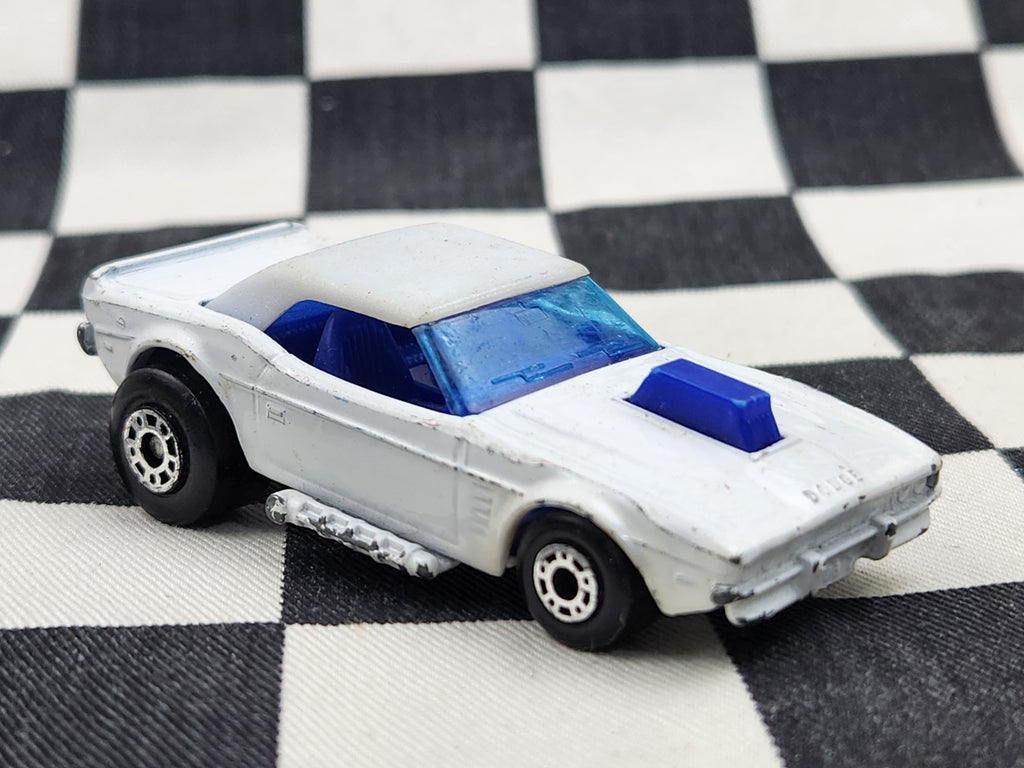 Rare! Loose Vintage Matchbox Superfast Dodge Challenger White International MB1