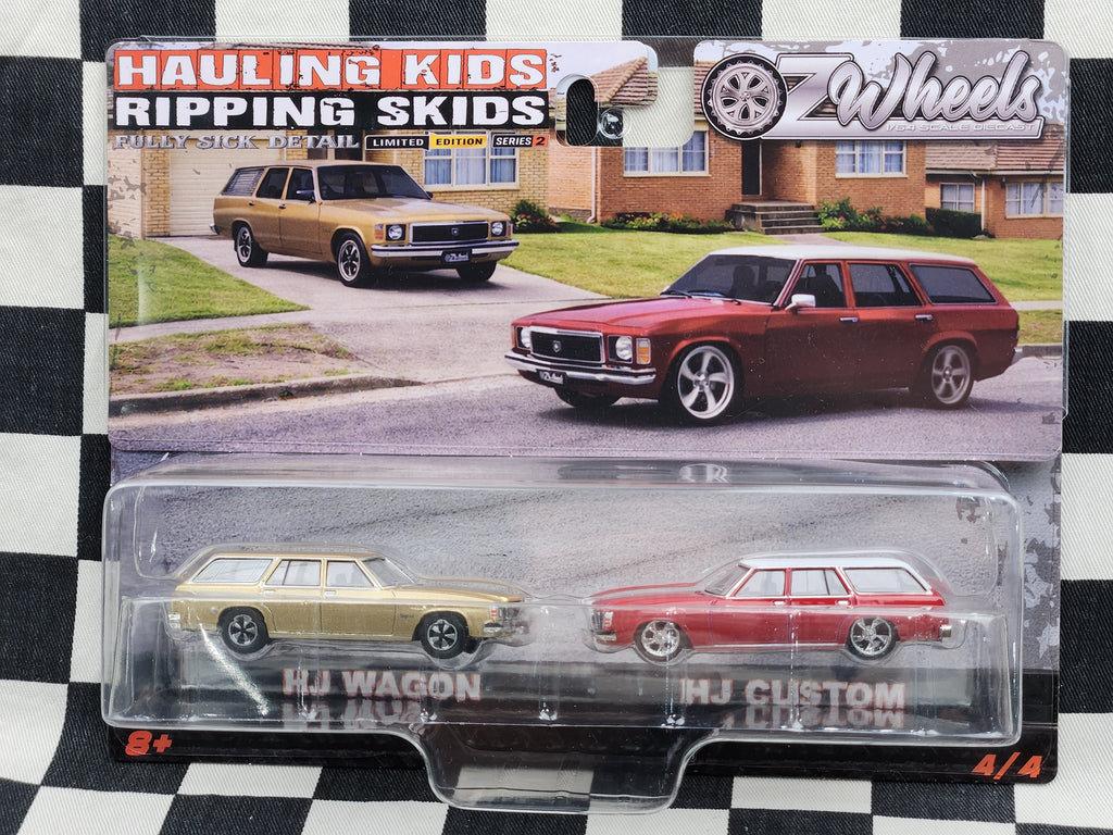 OZ Wheels FSD S2 Twin Pack Hauling Kids Ripping Skids HJ Holden Wagons