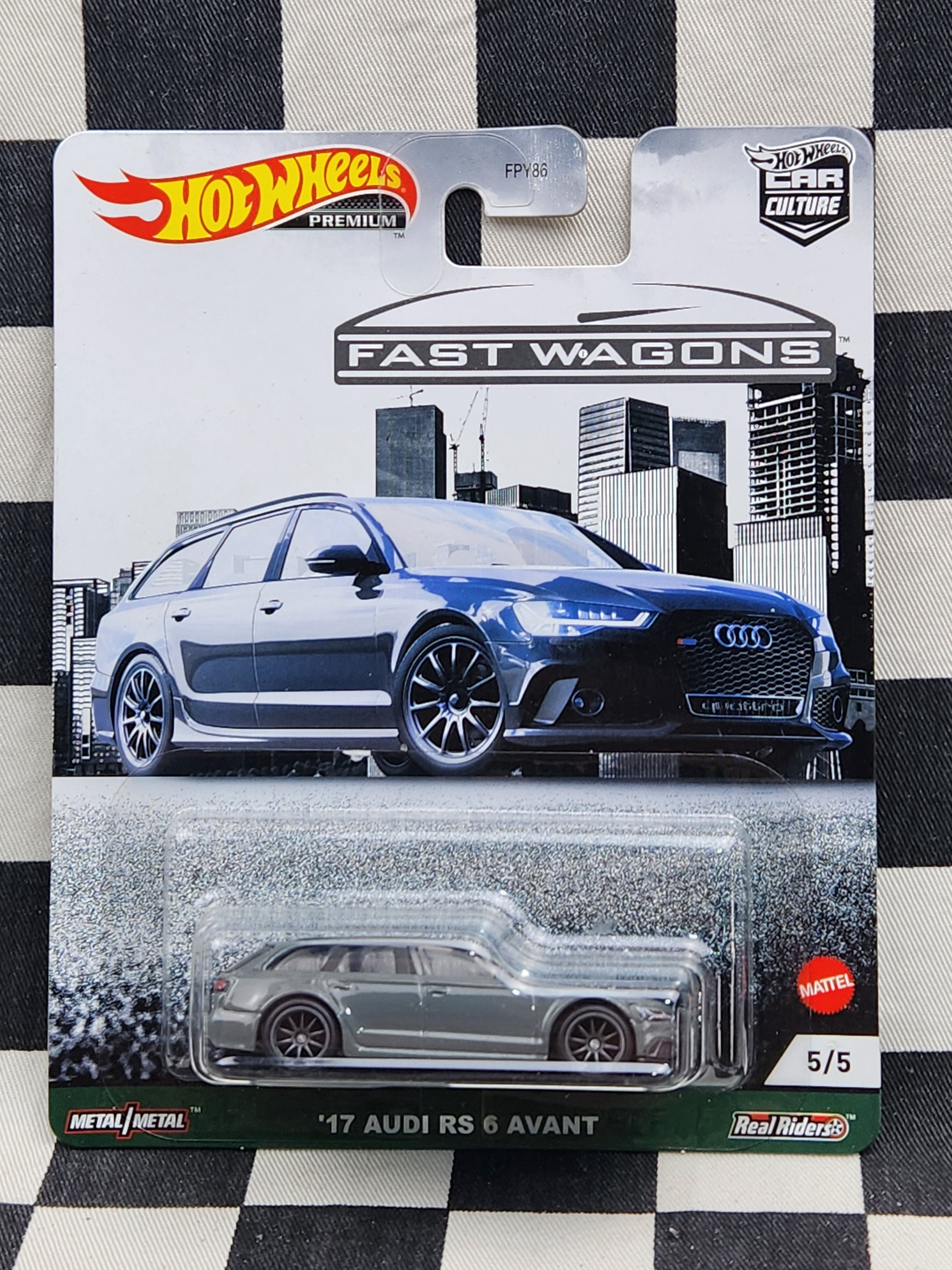Hot Wheels Premium Fast Wagons 17 Audi RS 6 Avant Grey