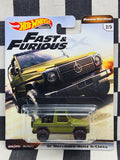 Hot Wheels Premium Fast & Furious Off Road 91 Mercedes Benz G Class Green