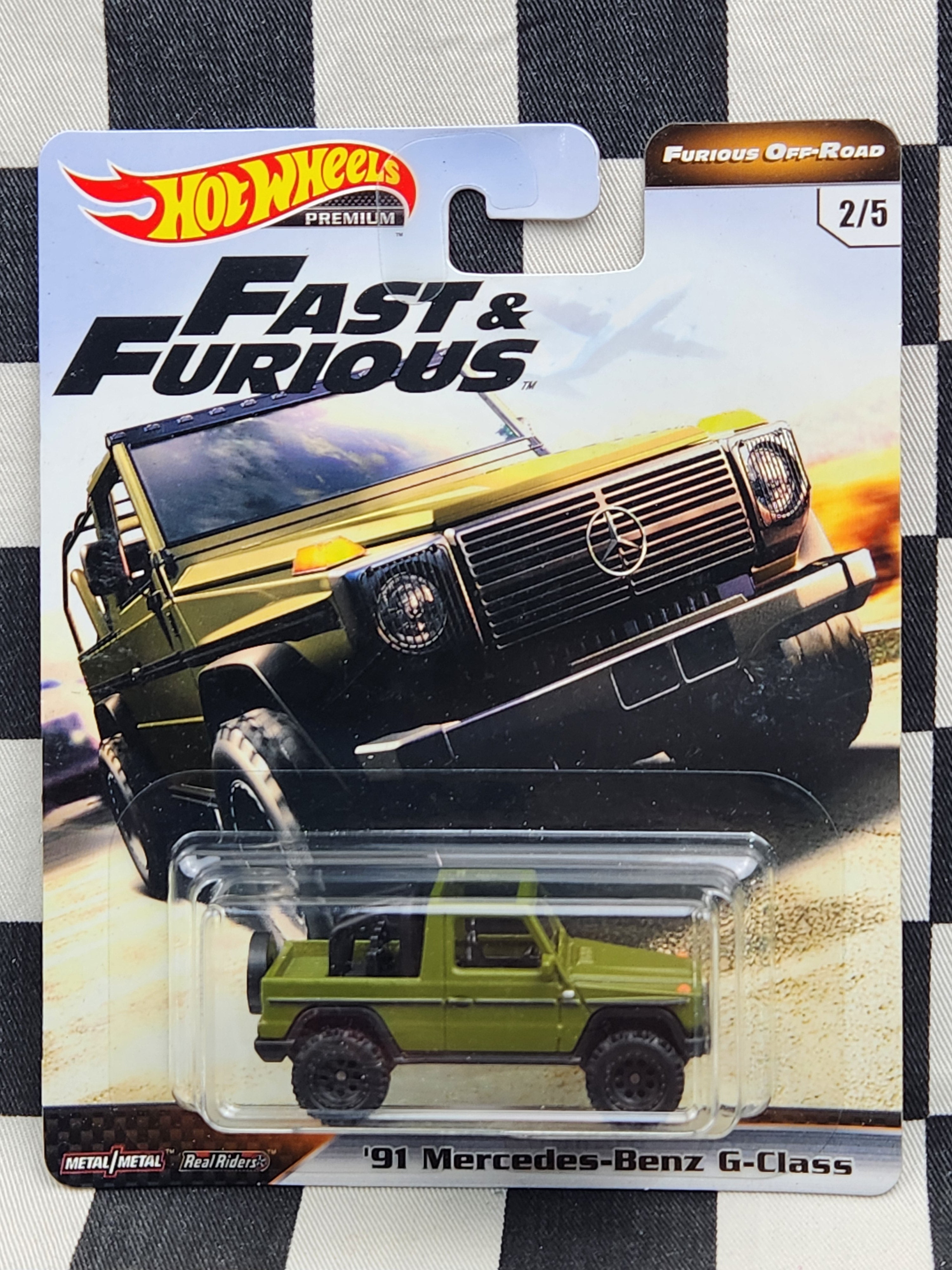 Hot Wheels Premium Fast & Furious Off Road 91 Mercedes Benz G Class Green