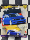 Hot Wheels Premium World Tour Volkswagen Golf MK7 Blue