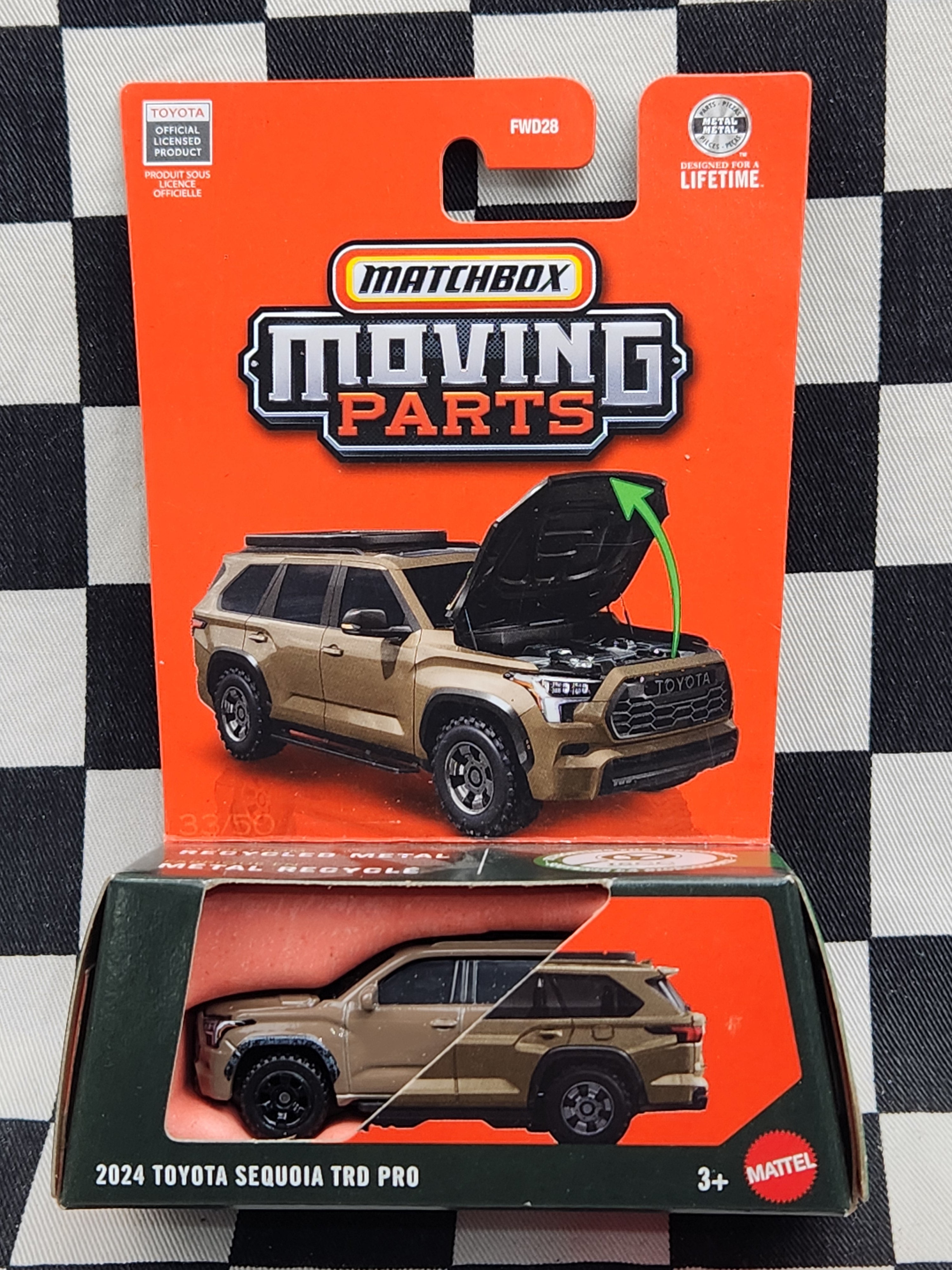 Matchbox Moving Parts 2024 Toyota Sequoia TRD Pro Brown