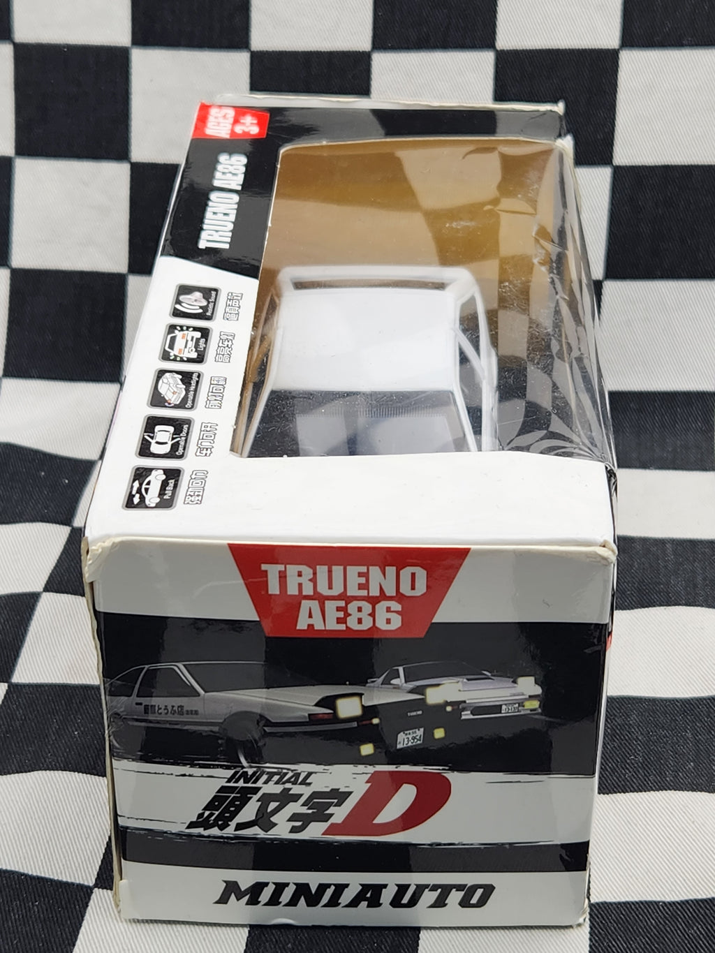 Mini Auto 1:28 Scale Initial D Trueno AE86 Toyota Sprinter RARE!