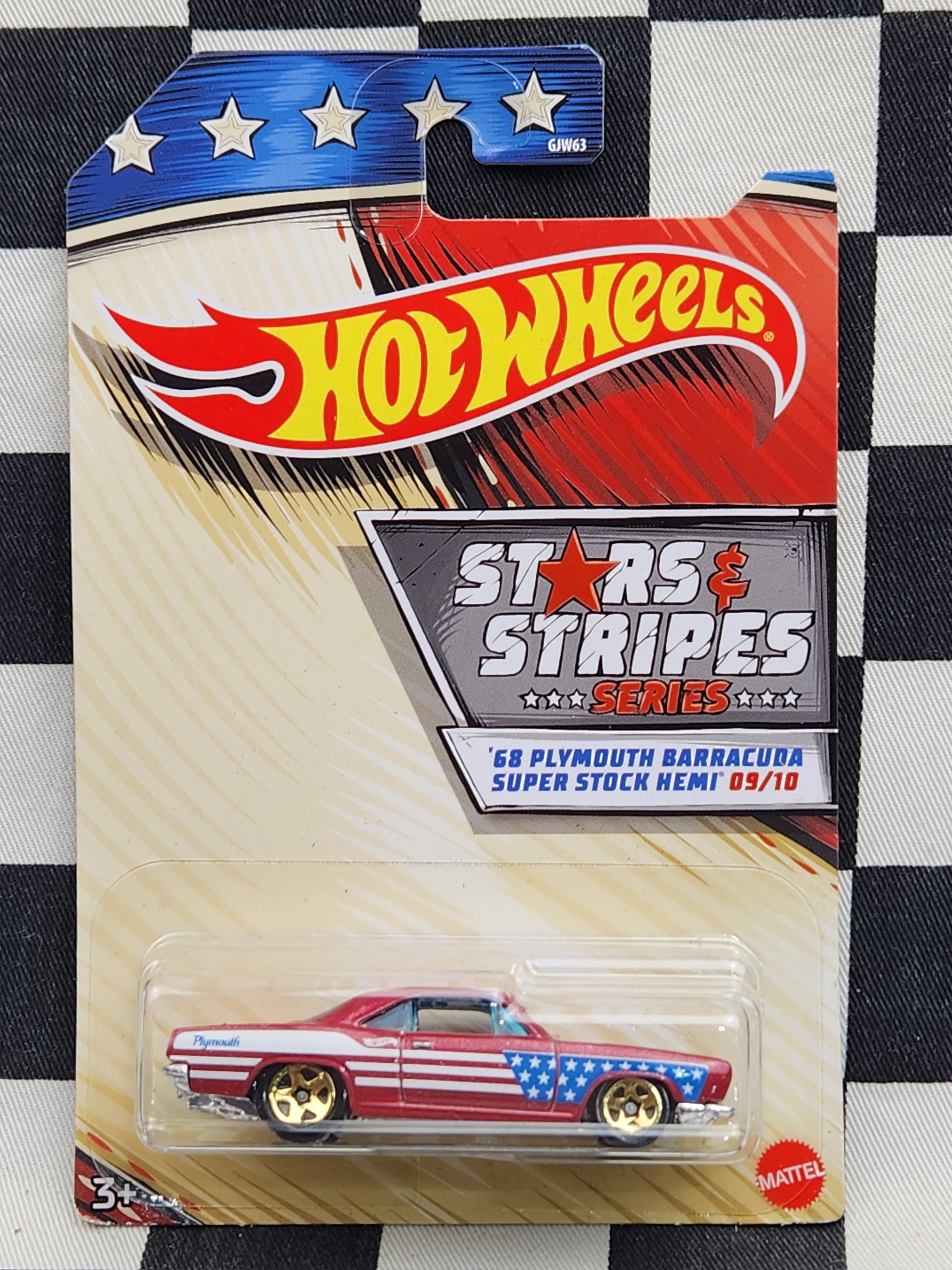 Hot Wheels Stars & Stripes 68 Plymouth Barracuda Super Stock Hemi