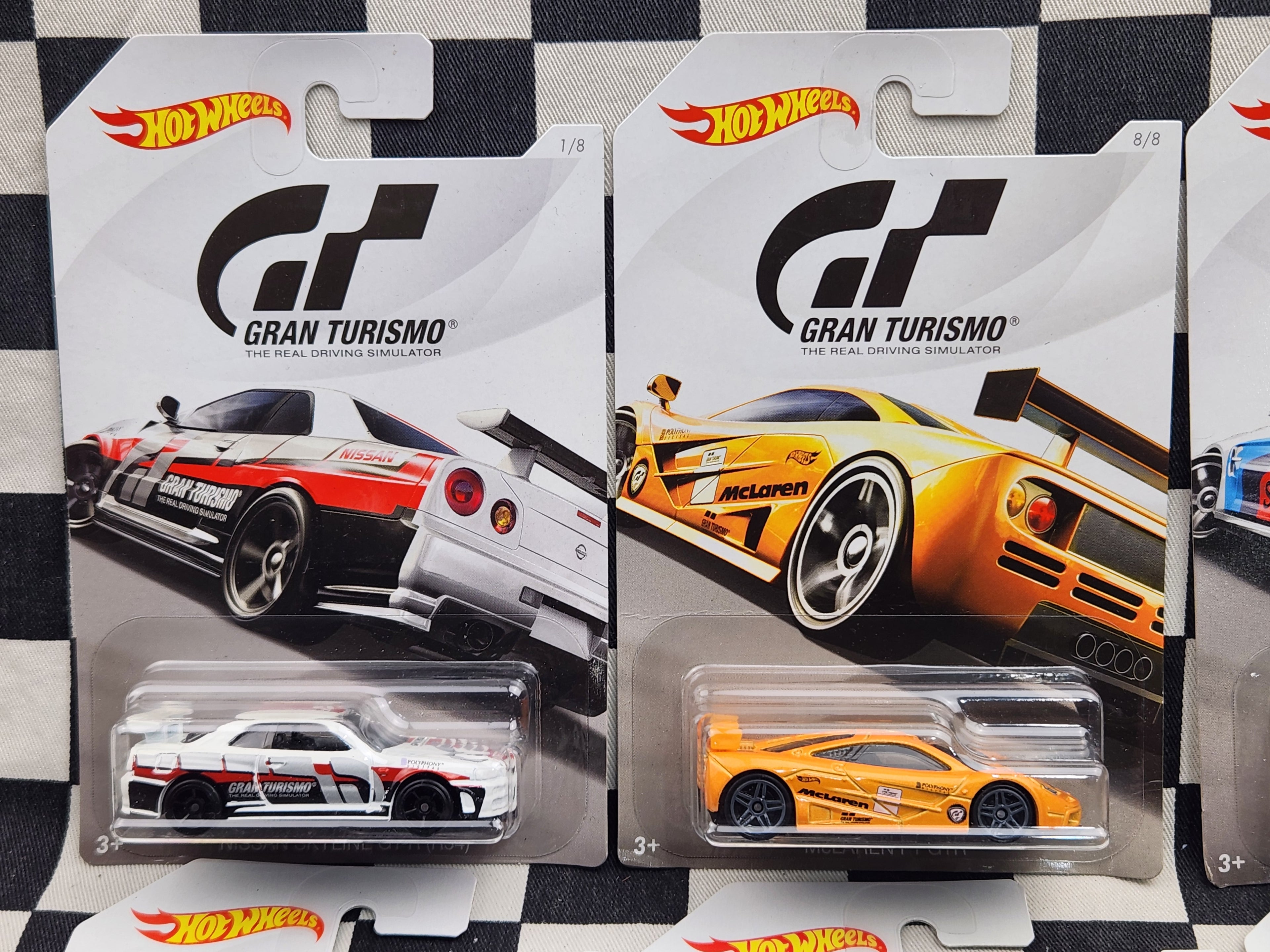 Hot Wheels Gran Turismo Full Set 8 Cars Nissan Skyline McLaren BMW Lancer Evo Renault GT