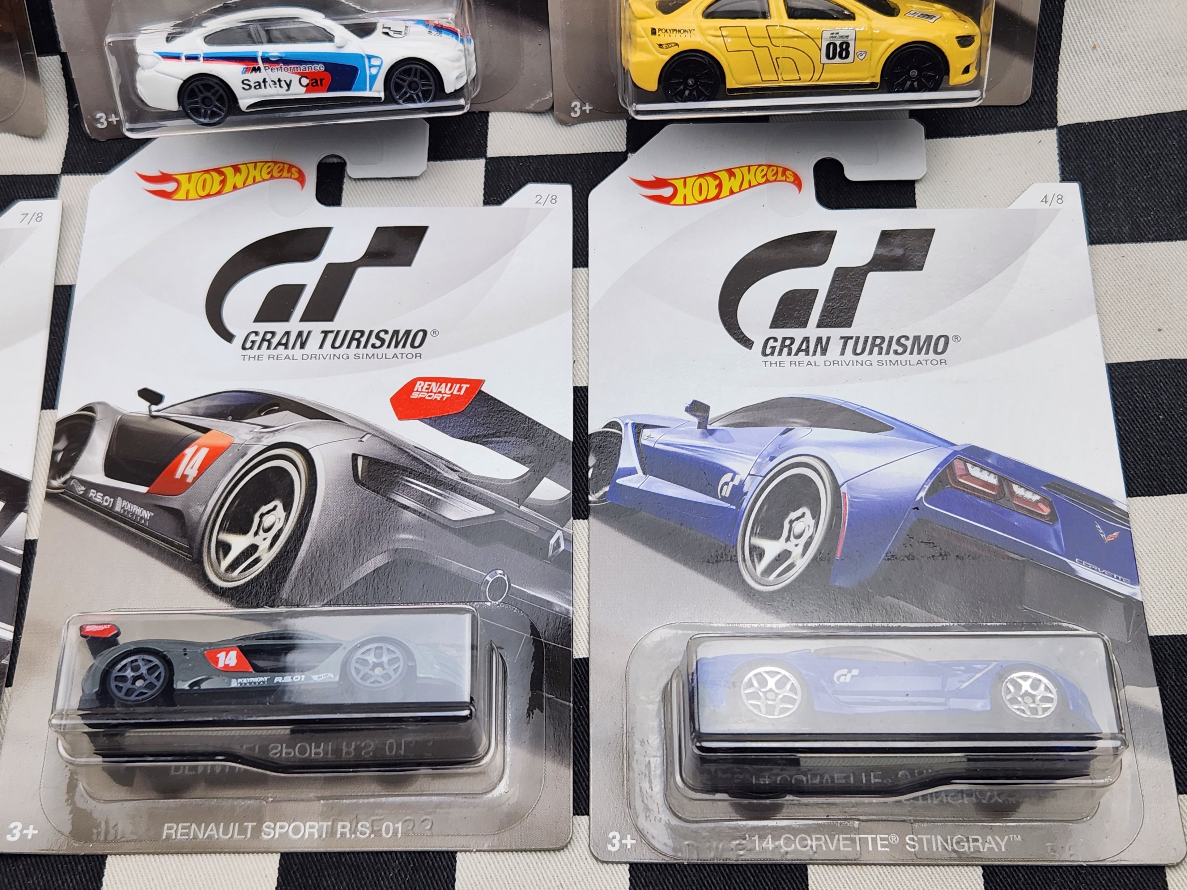 Hot Wheels Gran Turismo Full Set 8 Cars Nissan Skyline McLaren BMW Lancer Evo Renault GT