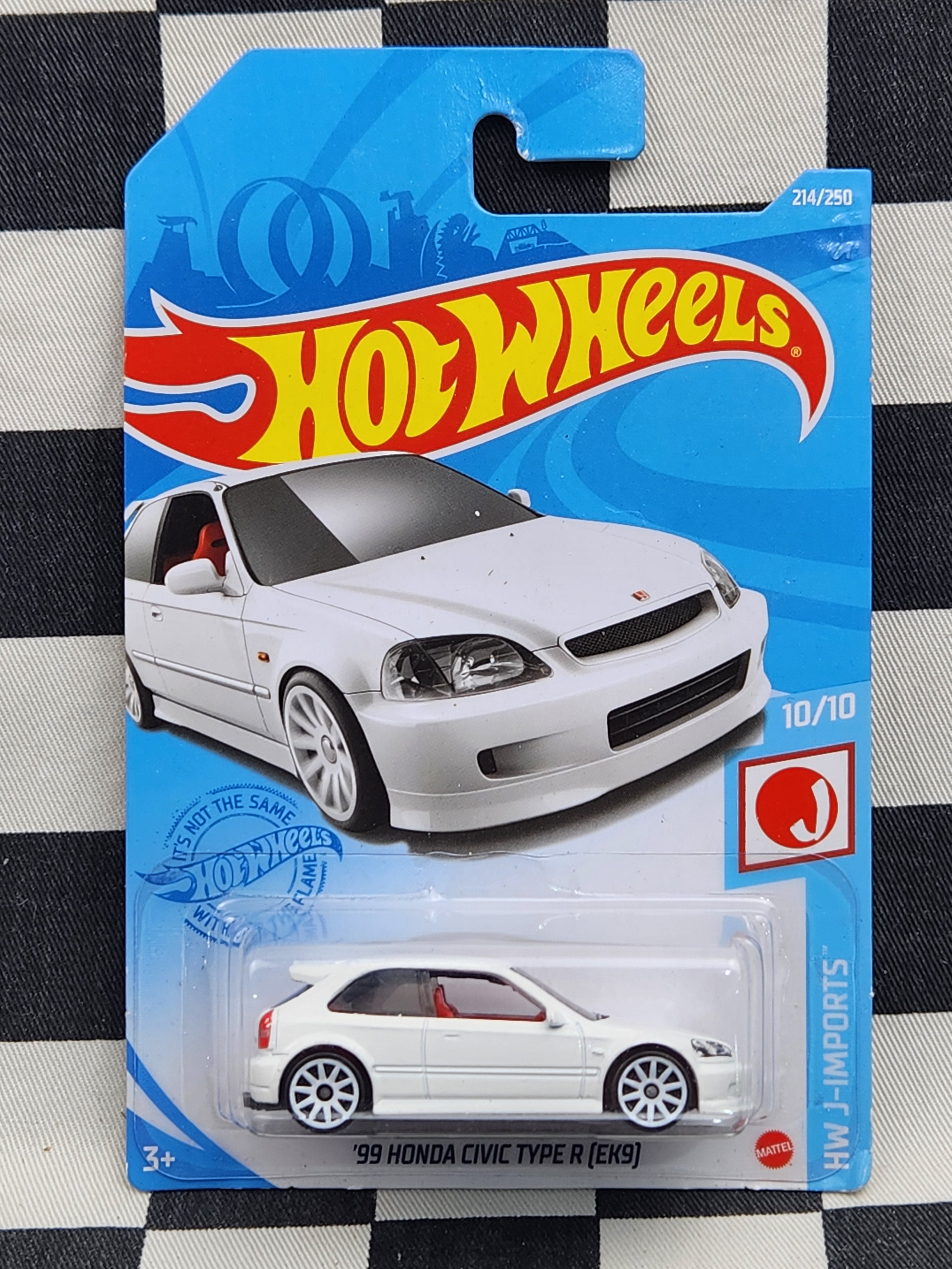 Hot Wheels 2021 J Imports 99 Honda Civic Type R EK9 White