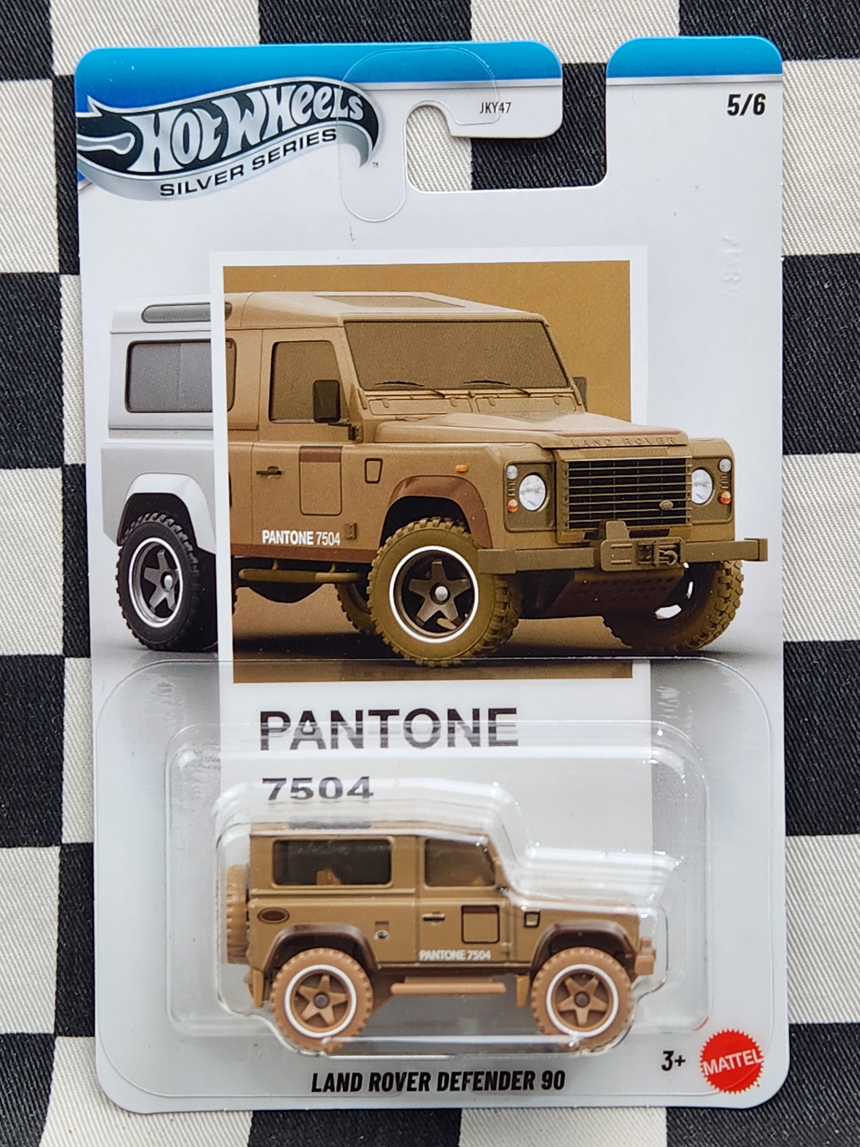 Hot Wheels Silver Series Pantone Land Rover Defender 90
