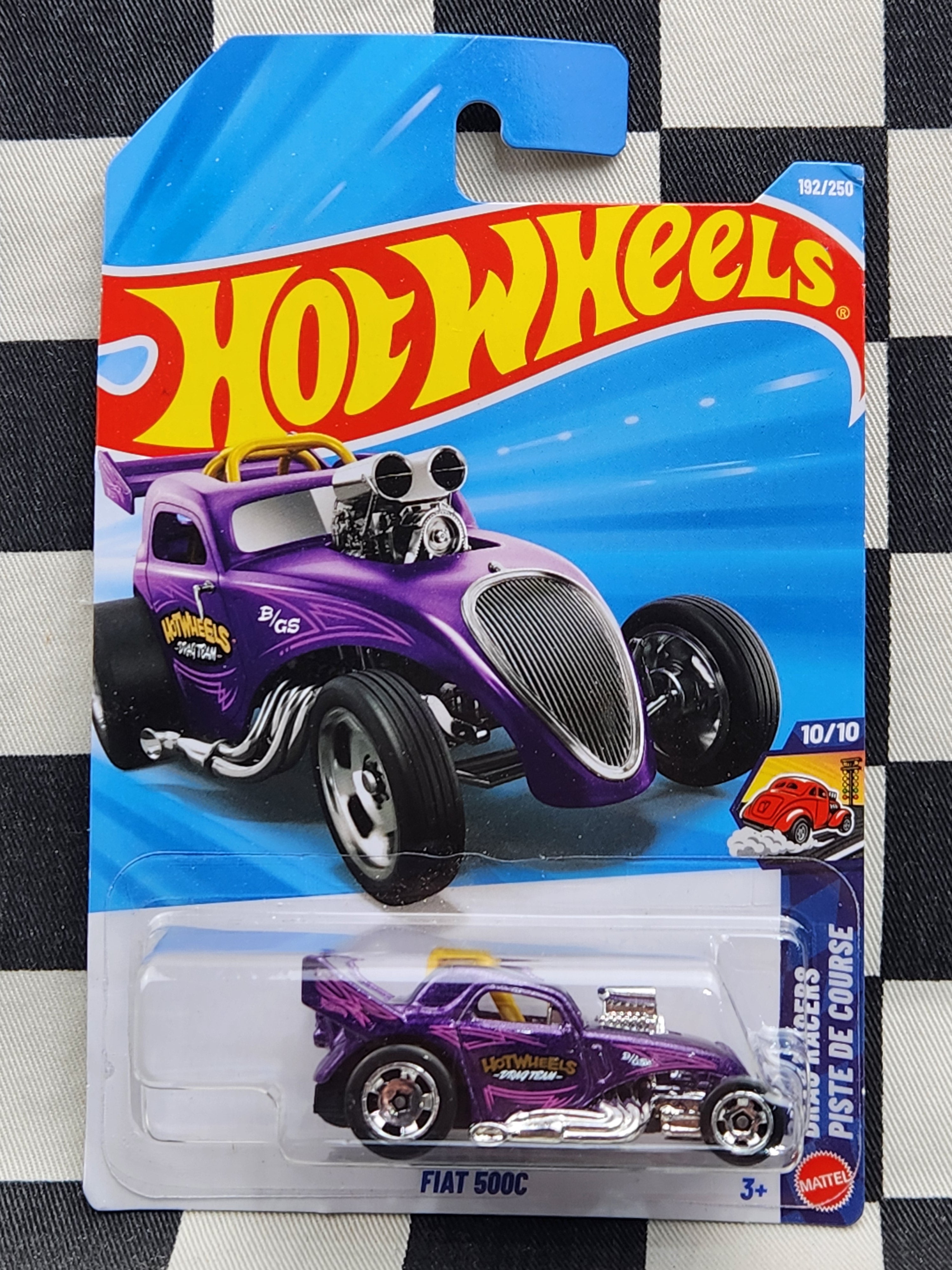 Hot Wheels 2026 Drag Racers Fiat 500C Purple