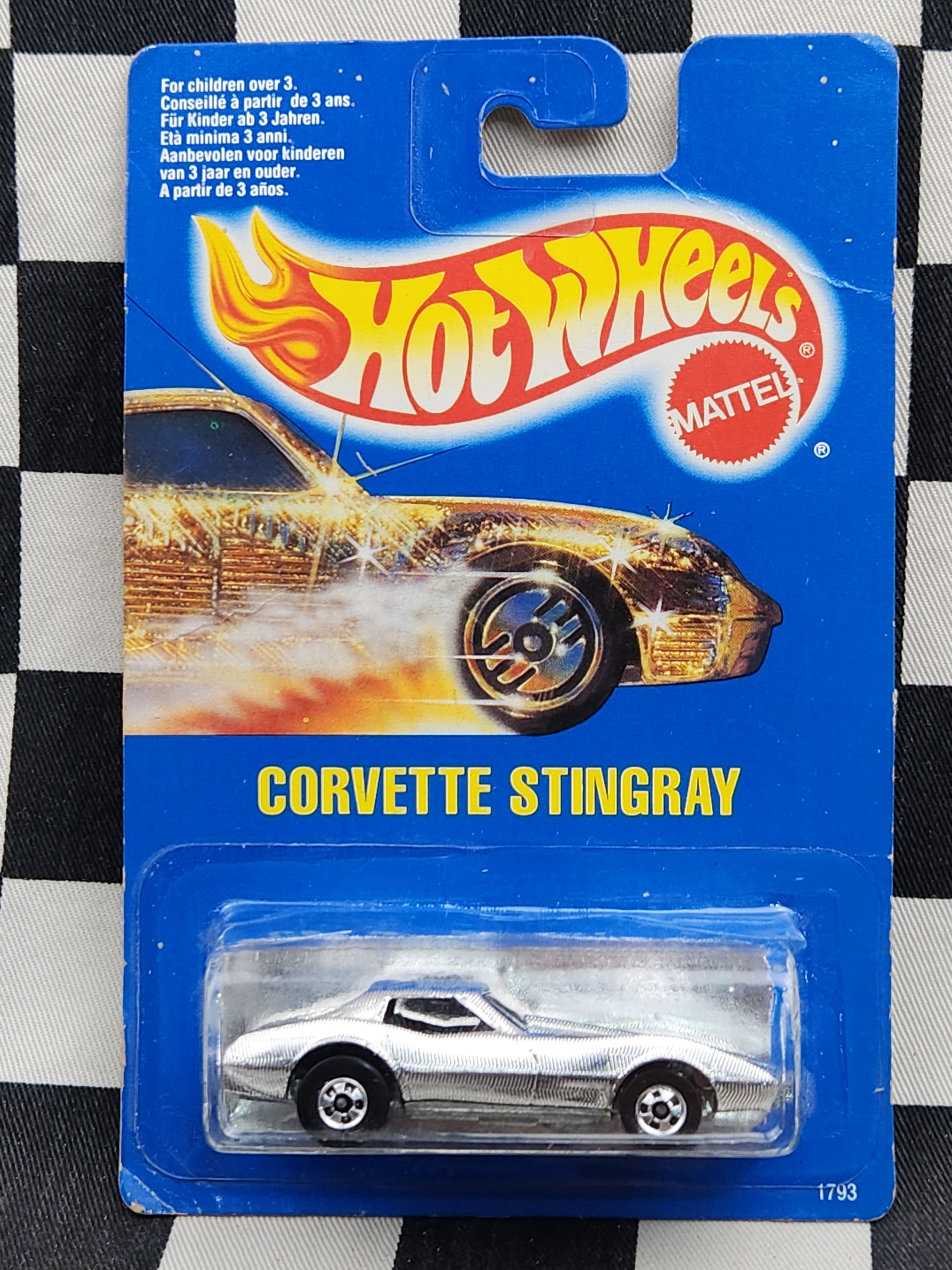 Hot Wheels 1991 Blue Card Corvette Stingray