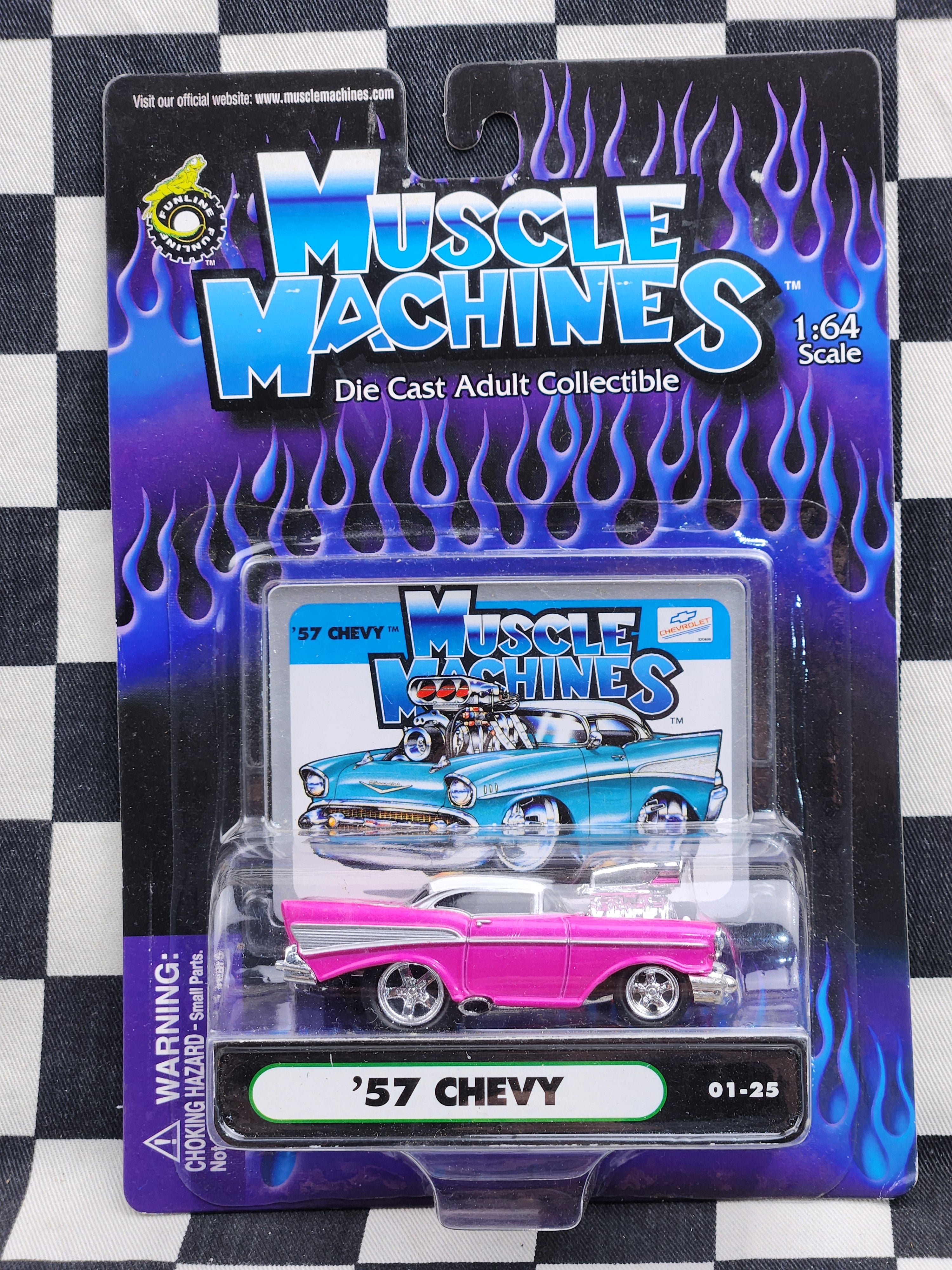 Muscle Machines Series 1 57 Chevy Blown Pink