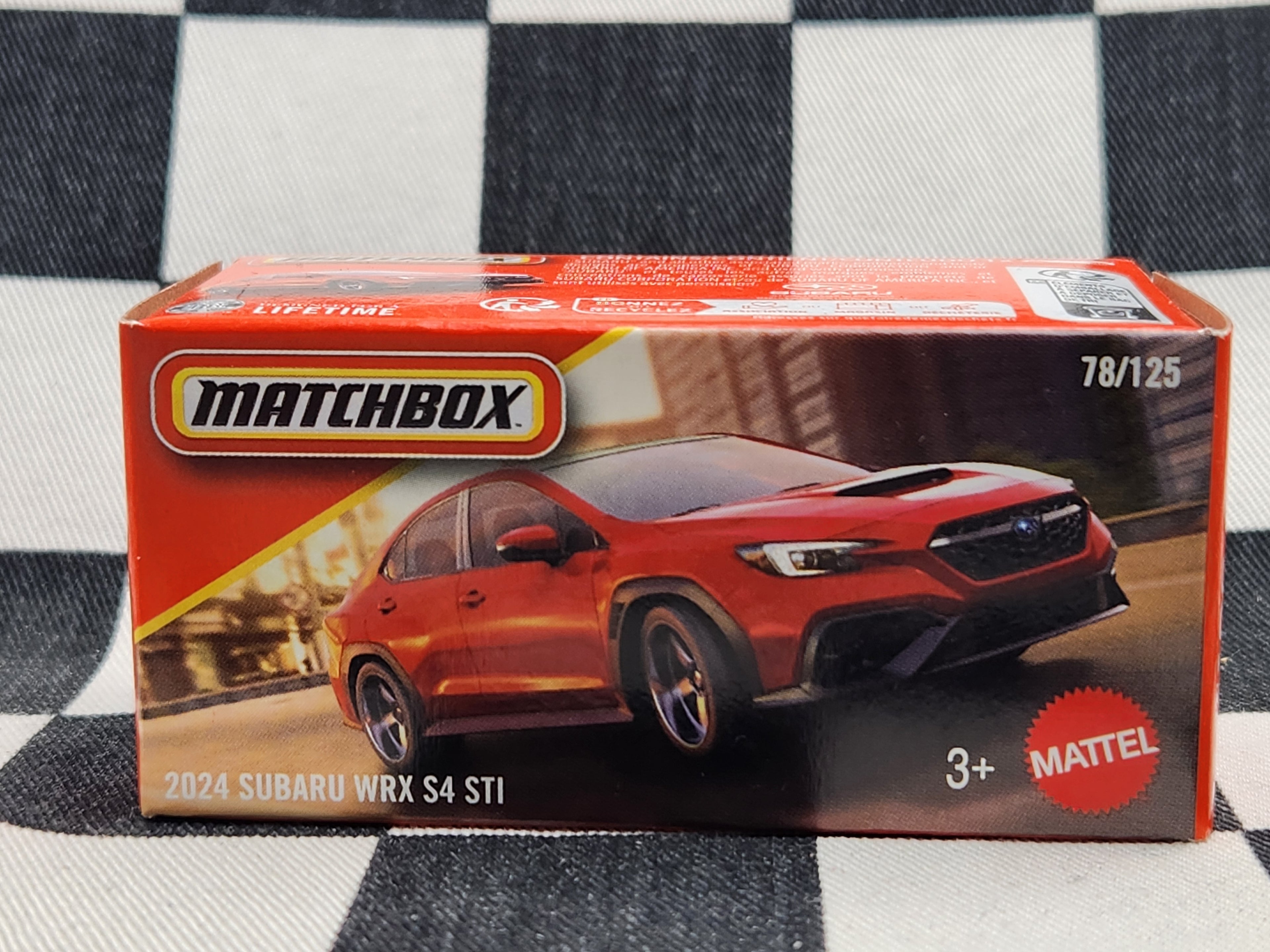 Matchbox Power Grab 2024 Subaru WRX S4 STI Red