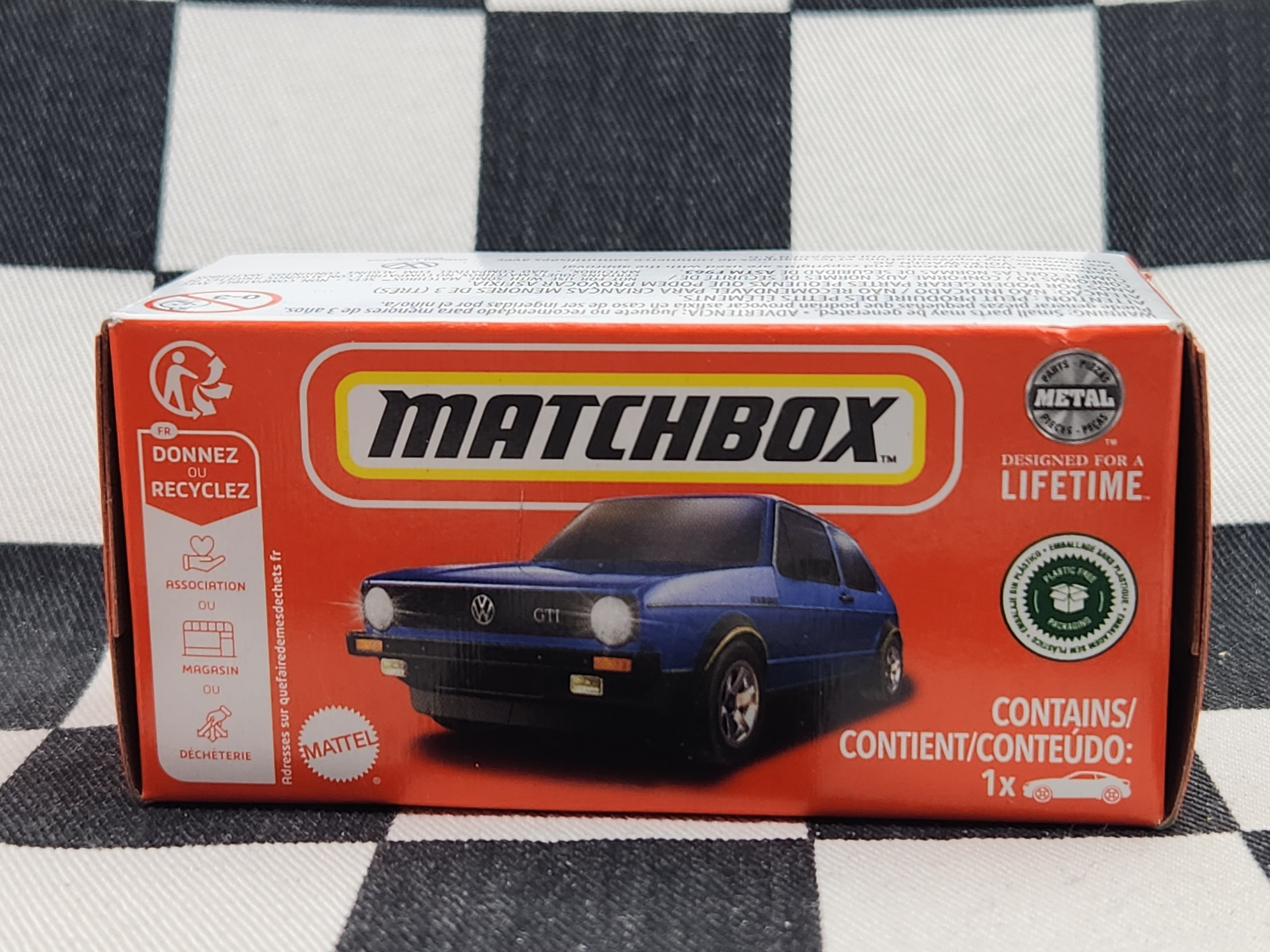 Matchbox Power Grab 1976 Volkswagen Golf MK1 Blue