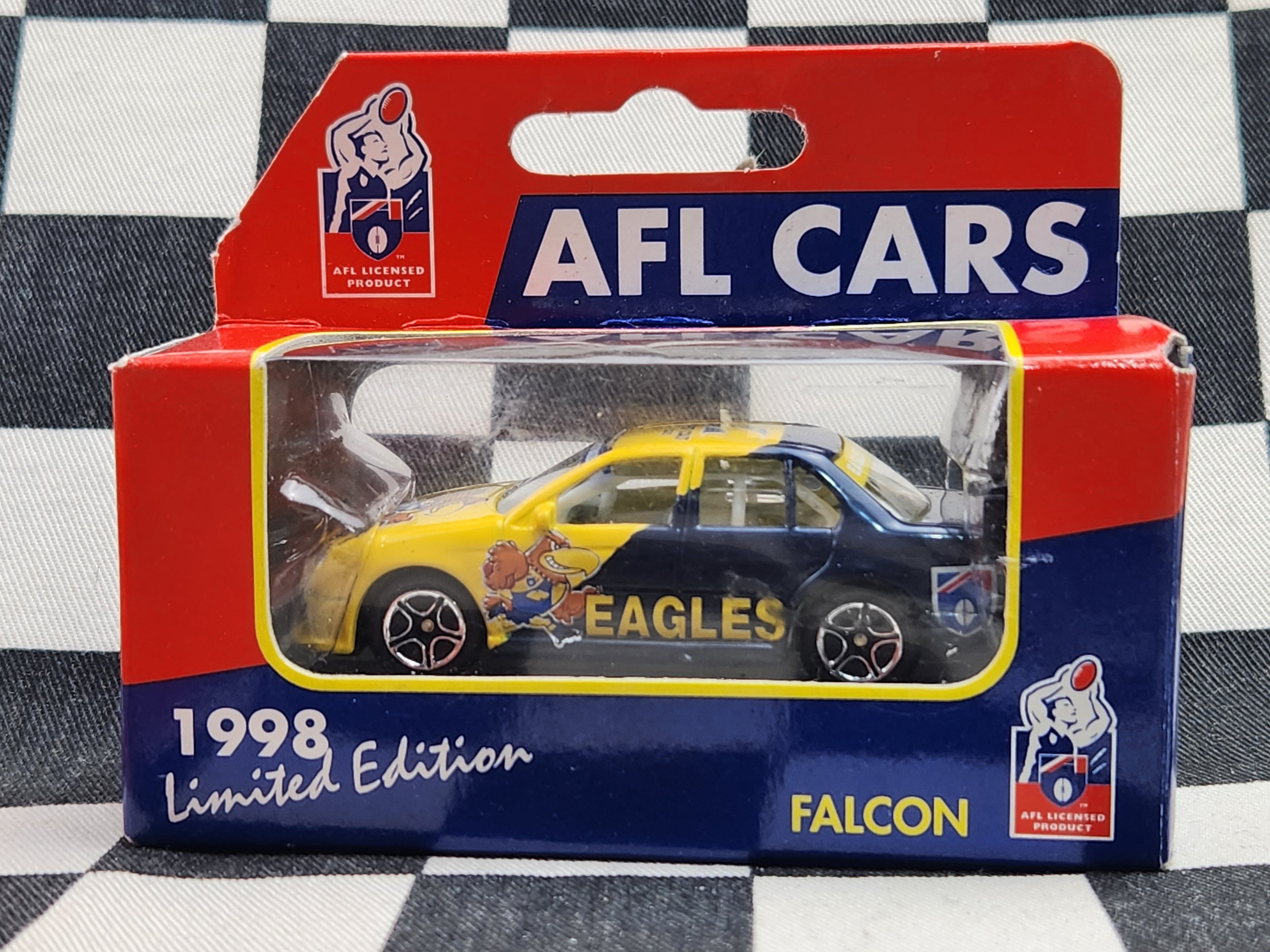 Matchbox 1998 Edition AFL Footy Cars Falcon West Coast Eagles
