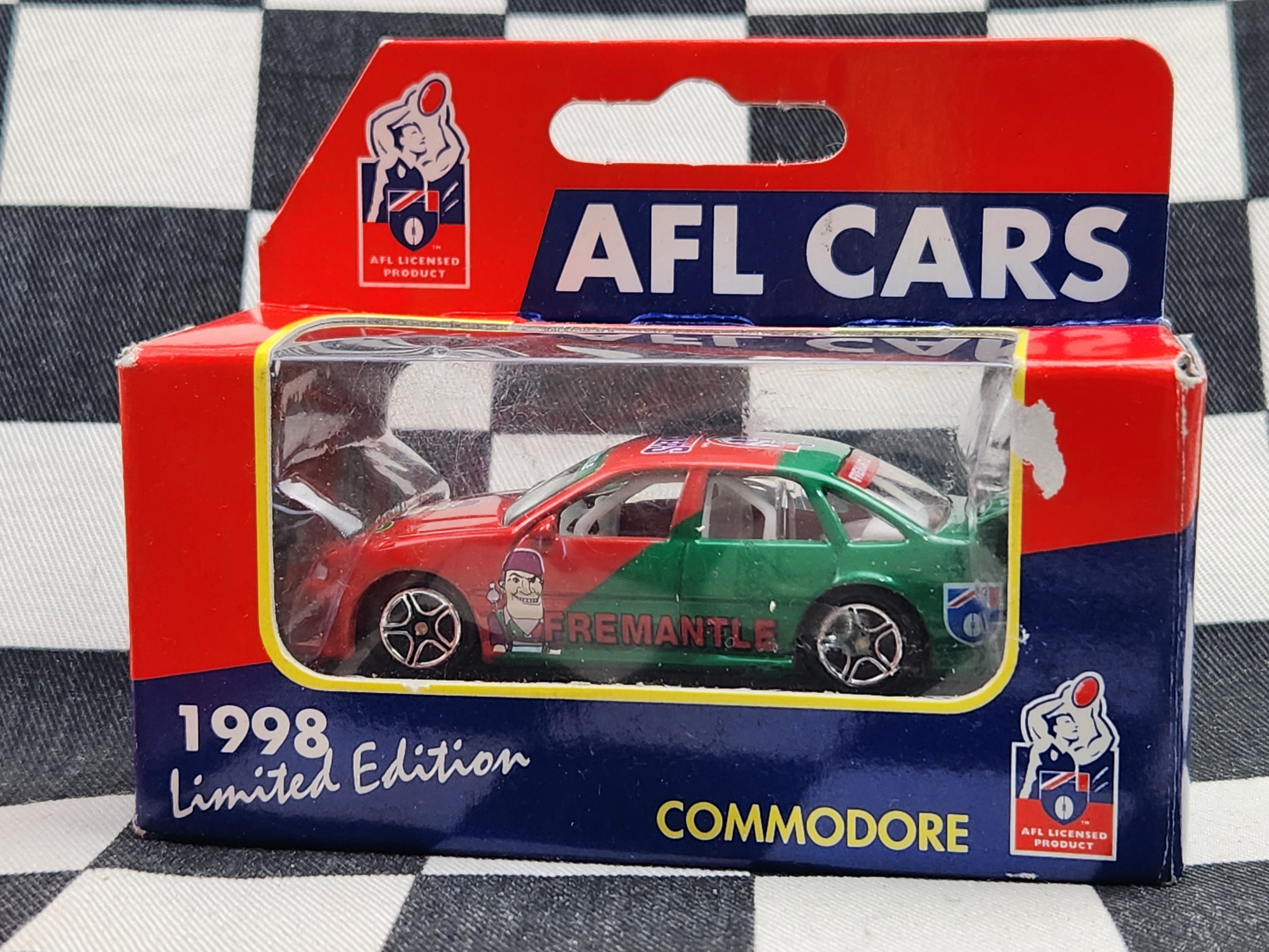 Matchbox 1998 Edition AFL Footy Cars Commodore Freemantle Dockers