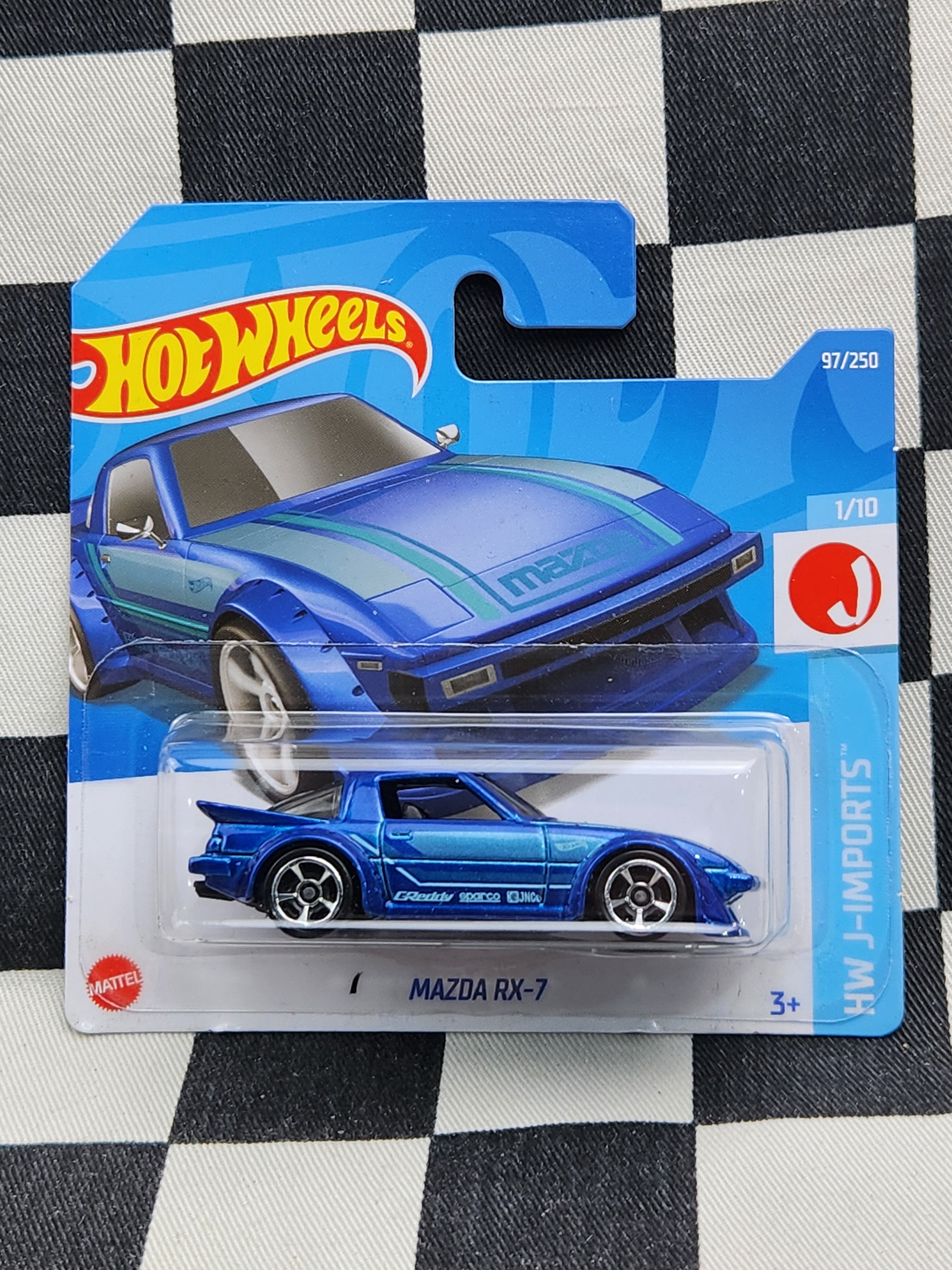 Hot Wheels 2022 J Imports Mazda RX7 Blue