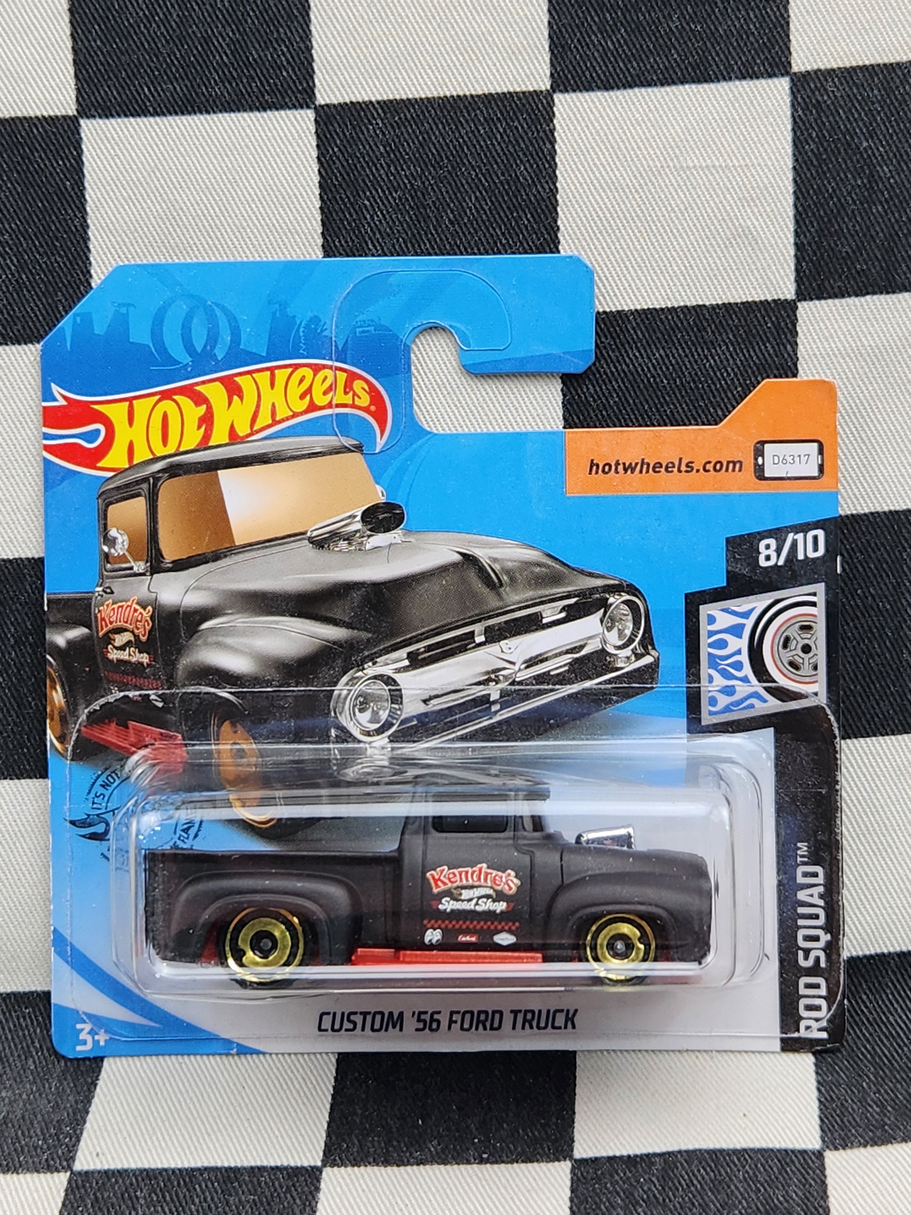 Hot Wheels 2019 Rod Squad Custom 56 Ford F100 Pickup Truck Black SC