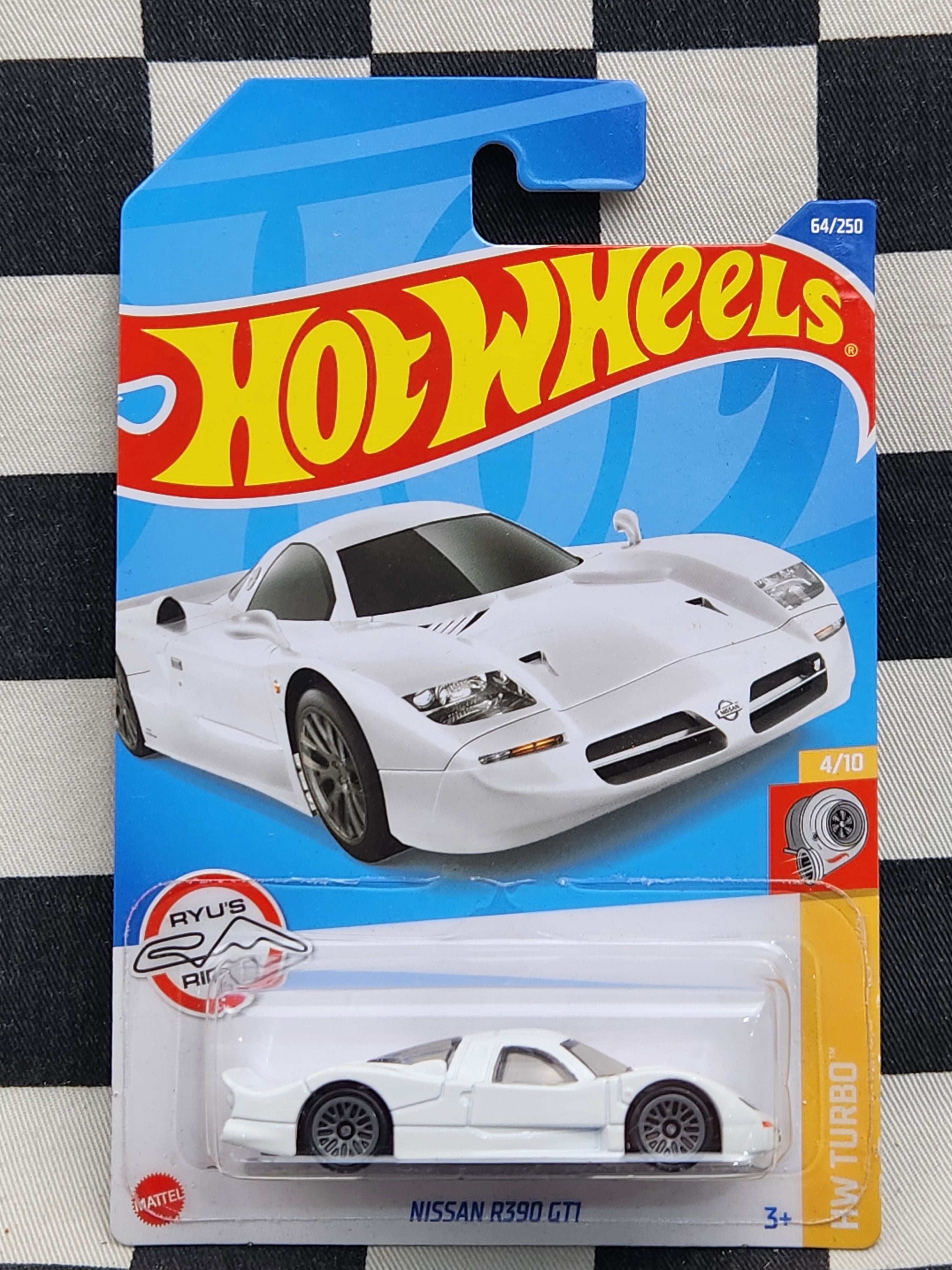 Hot Wheels 2024 Turbo Nissan R390 GT1 White