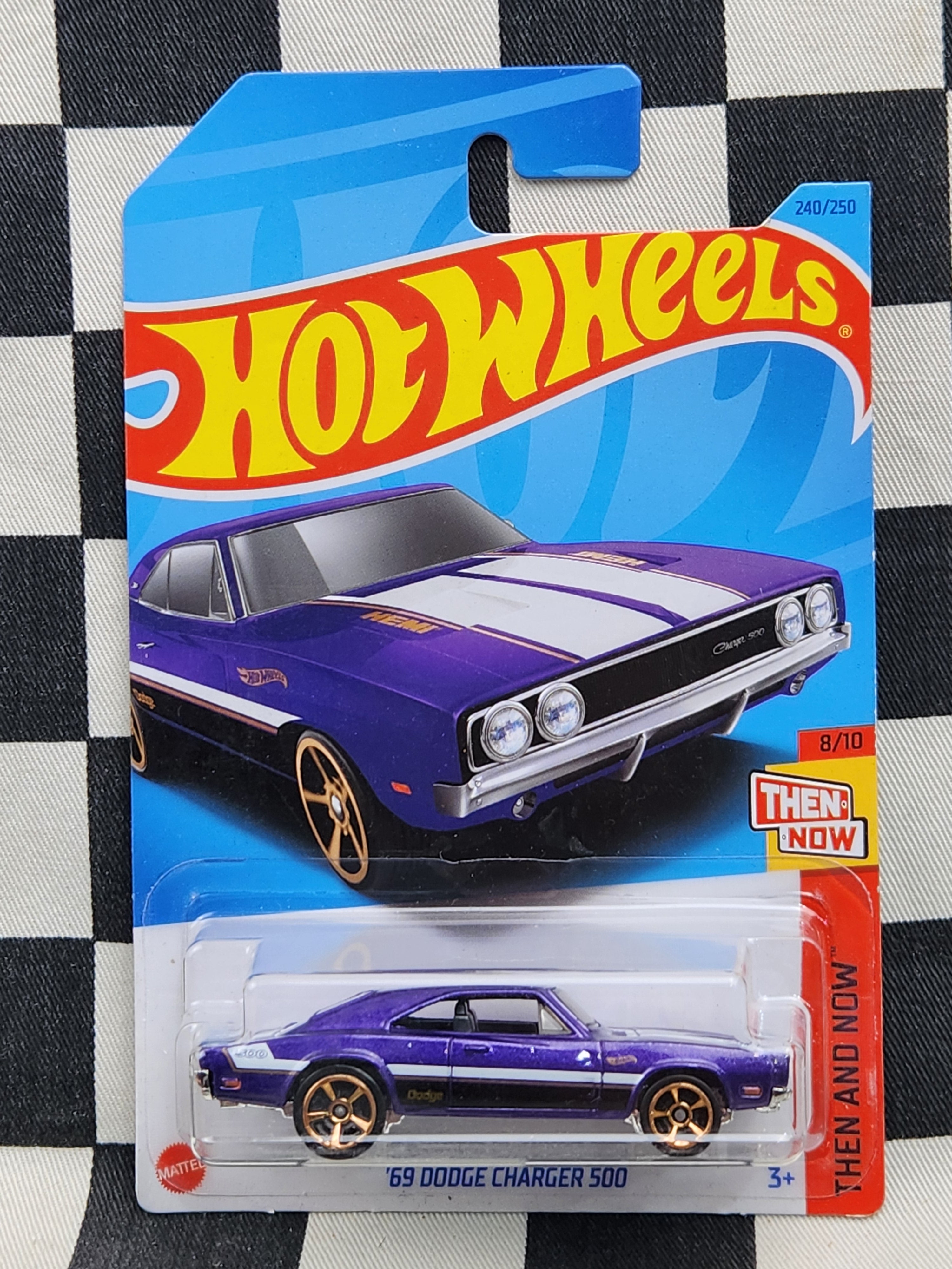 Hot Wheels 2023 Then & Now 69 Dodge Charger 500 Purple