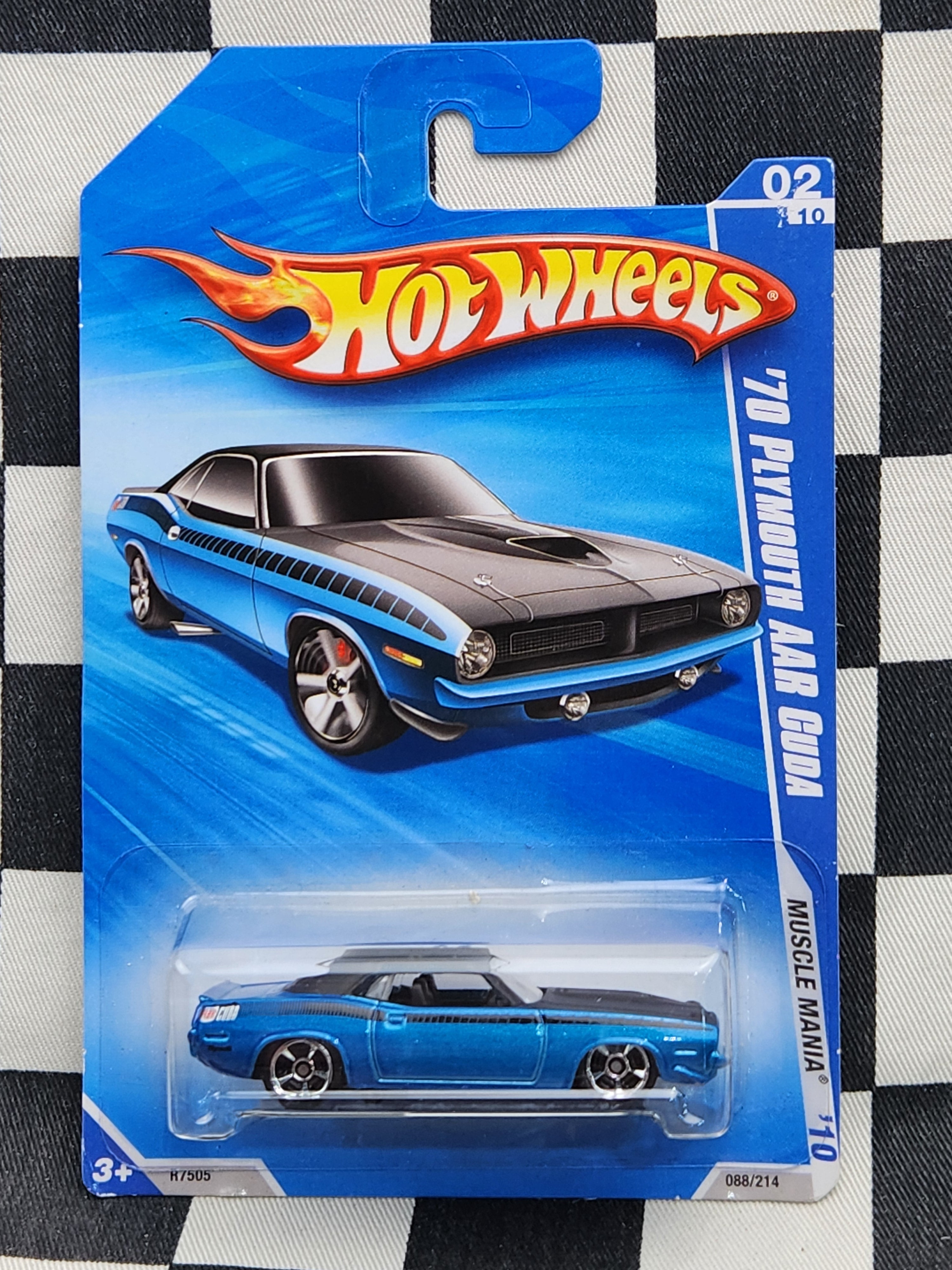 Hot Wheels 2010 Muscle Mania 70 Plymouth AAR Cuda Blue