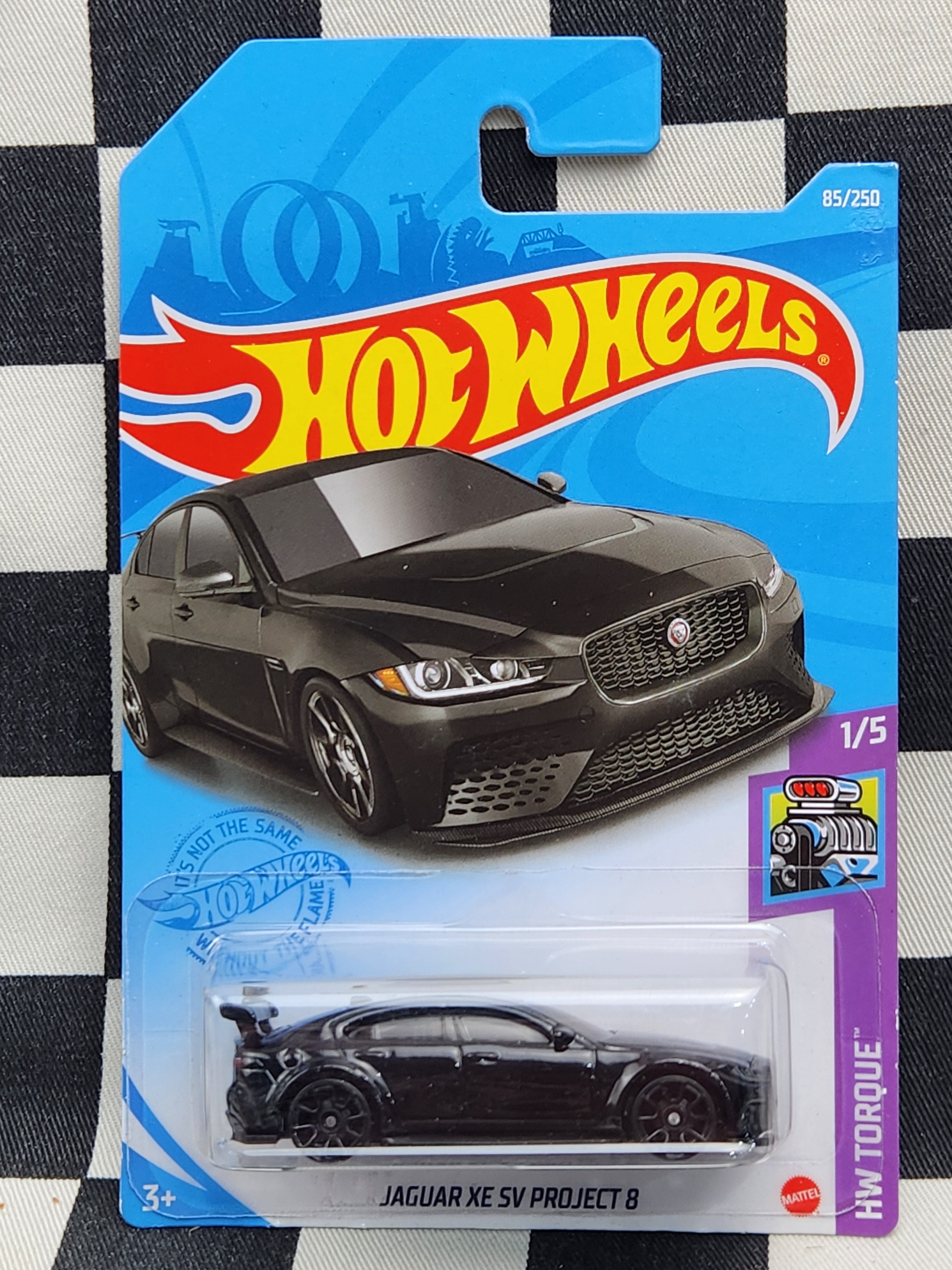 Hot Wheels 2021 Torque Jaguar XE SV Project 8 Black