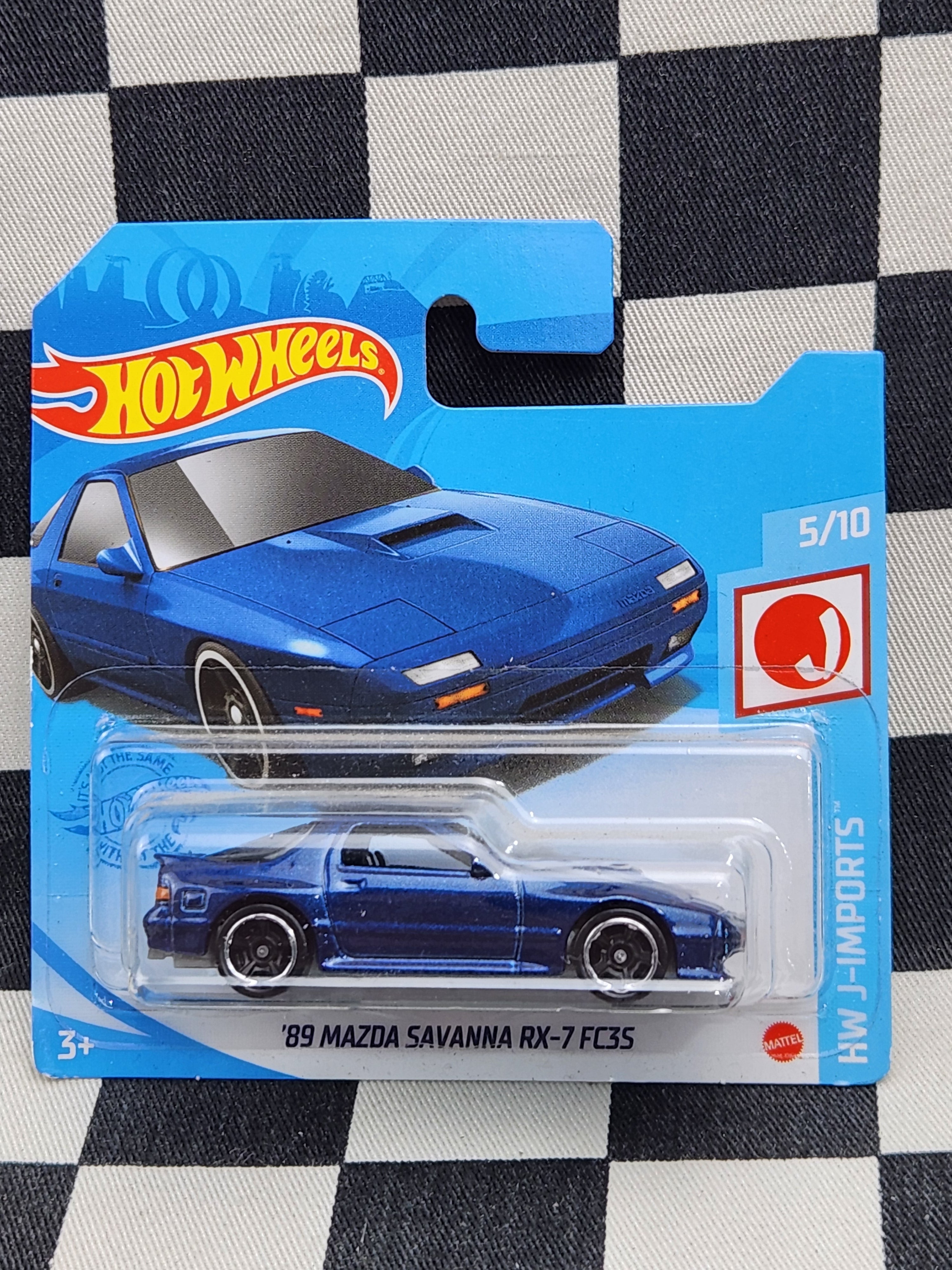 Hot Wheels 2021 J Imports 89 Mazda Savanna RX7 FC35 Blue SC