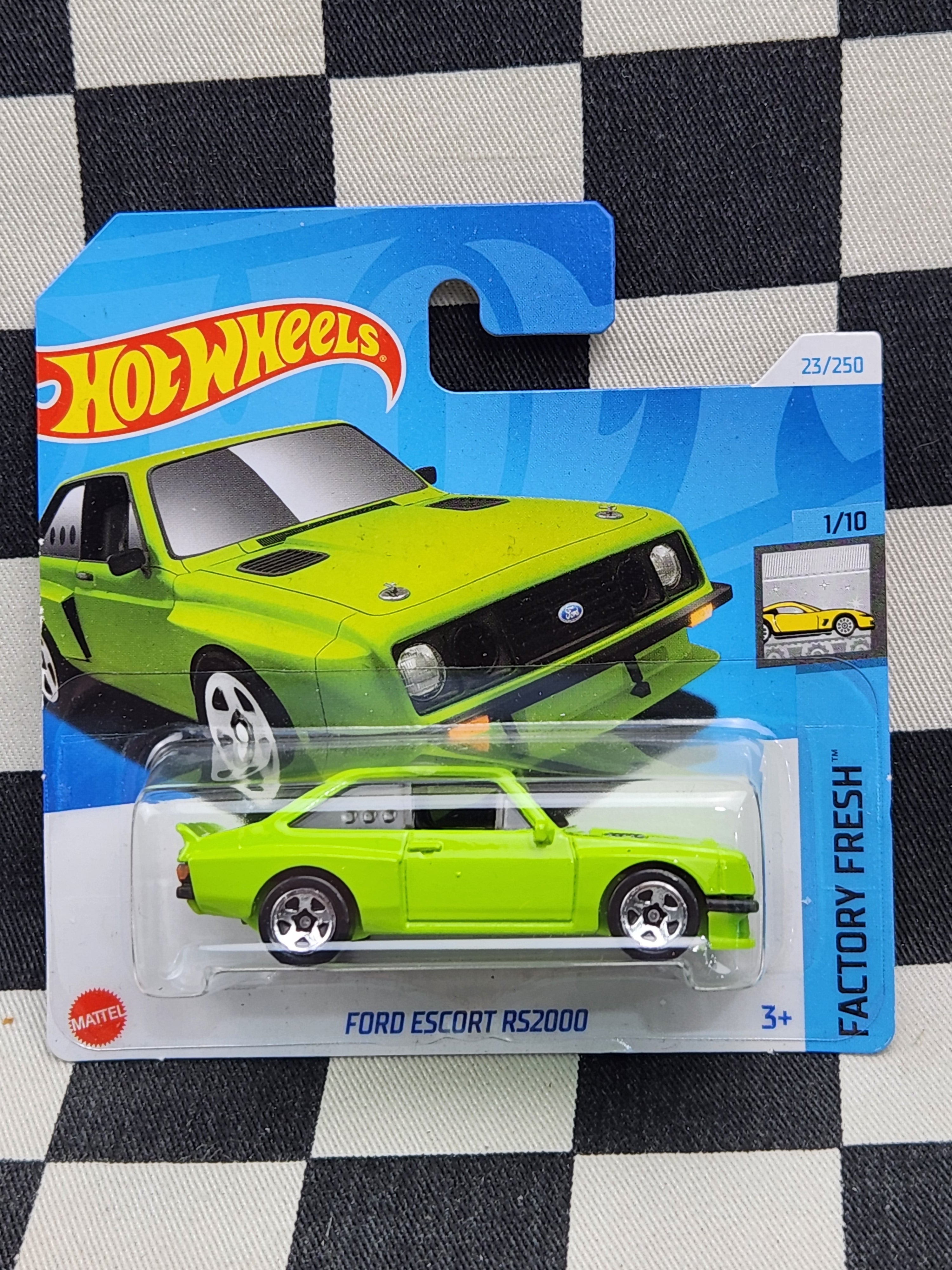 Hot Wheels 2024 Factory Fresh Ford Escort RS2000 Short Card