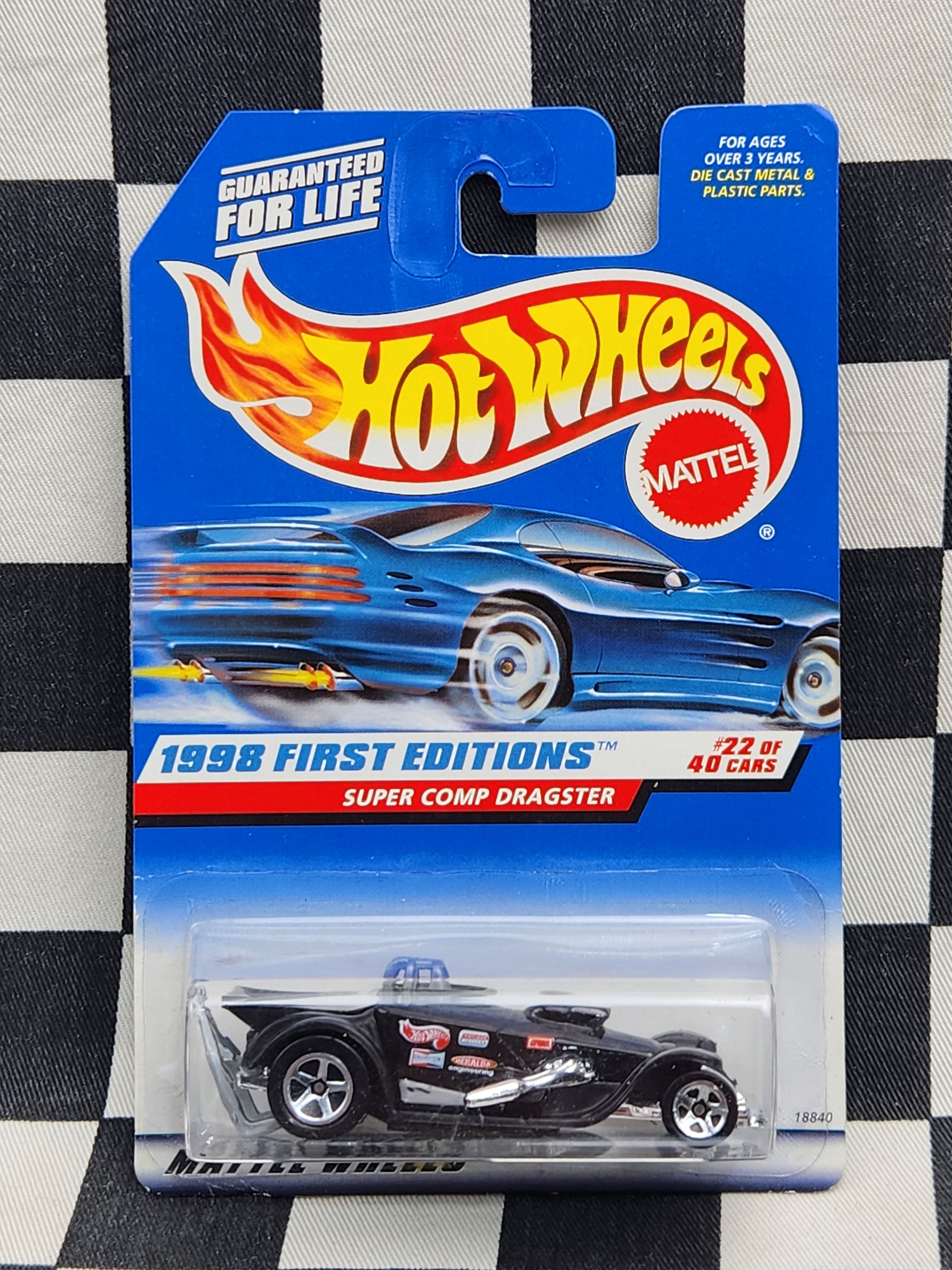 Hot Wheels 1998 First Edition Super Comp Dragster