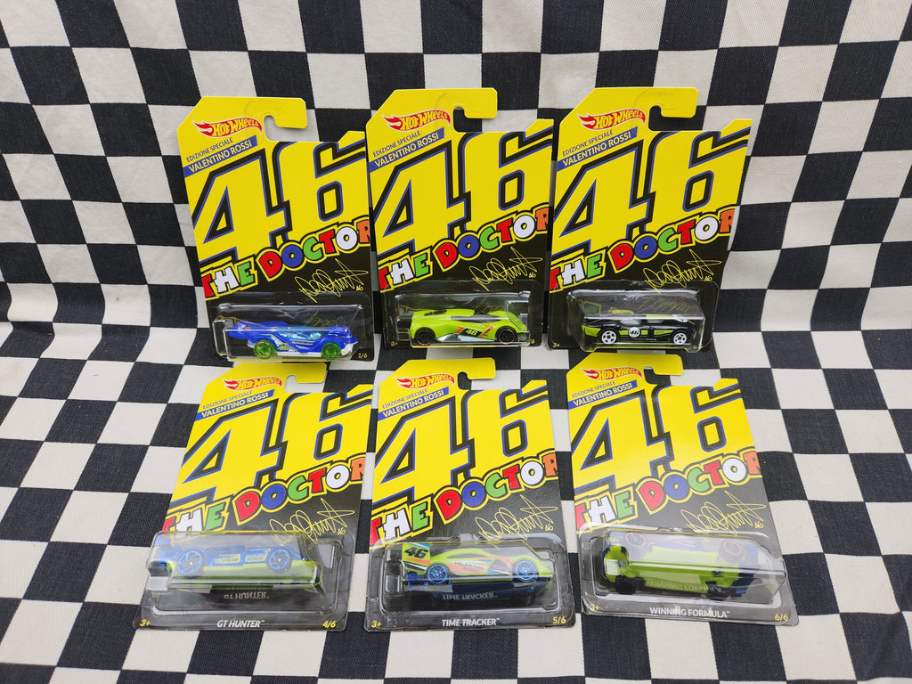 Hot Wheels 2018 Rare Set of 6 Valentino Rossi The Doctor #46