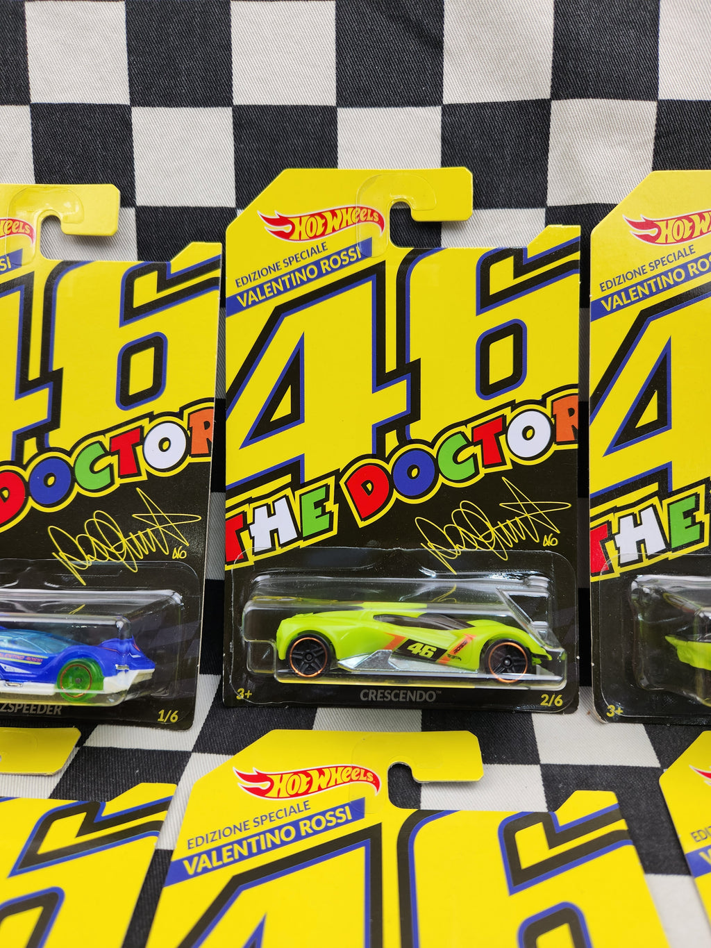 Hot Wheels 2018 Rare Set of 6 Valentino Rossi The Doctor #46
