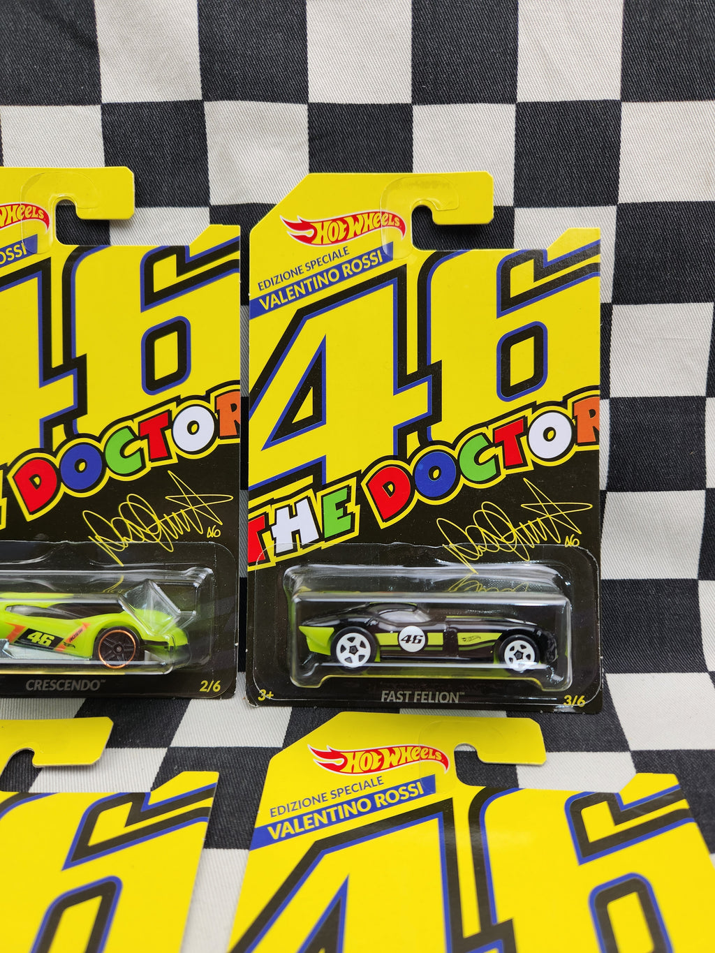 Hot Wheels 2018 Rare Set of 6 Valentino Rossi The Doctor #46