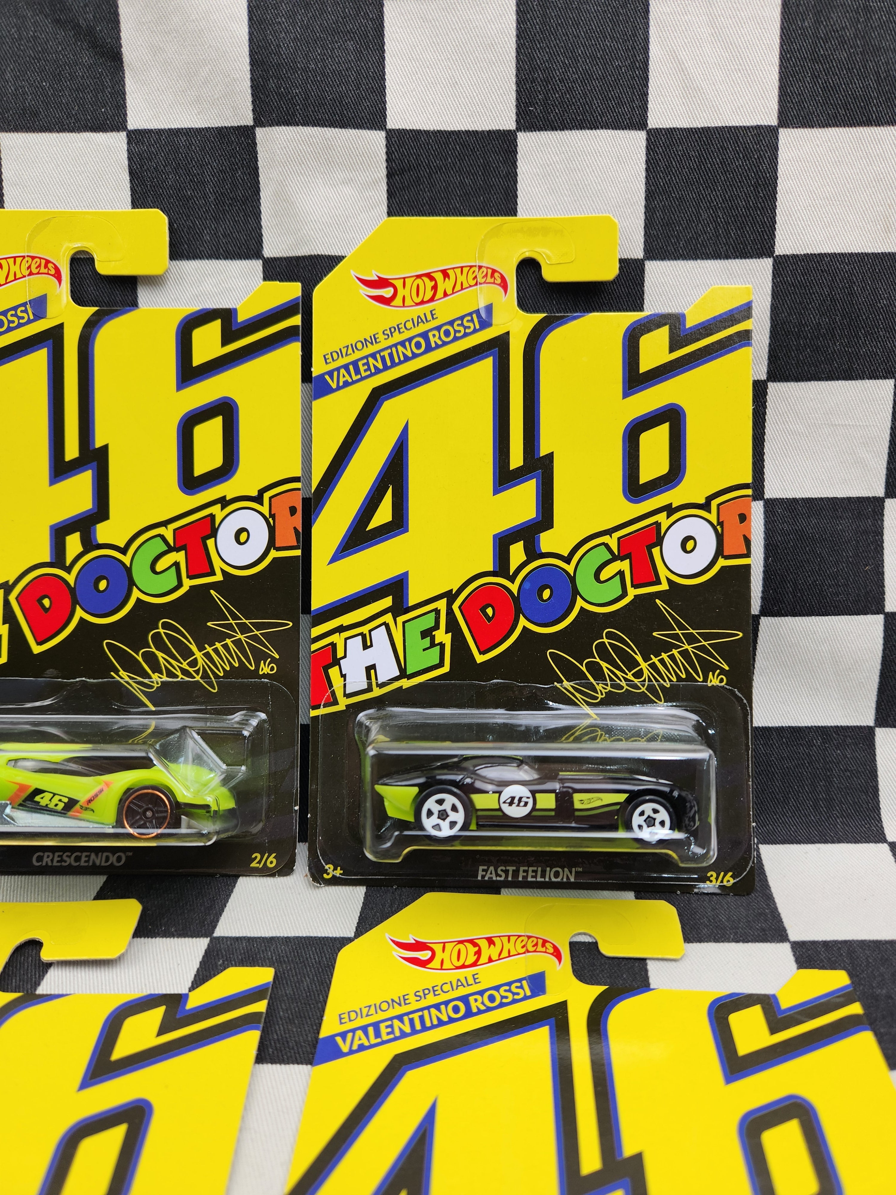 Hot Wheels 2018 Rare Set of 6 Valentino Rossi The Doctor #46
