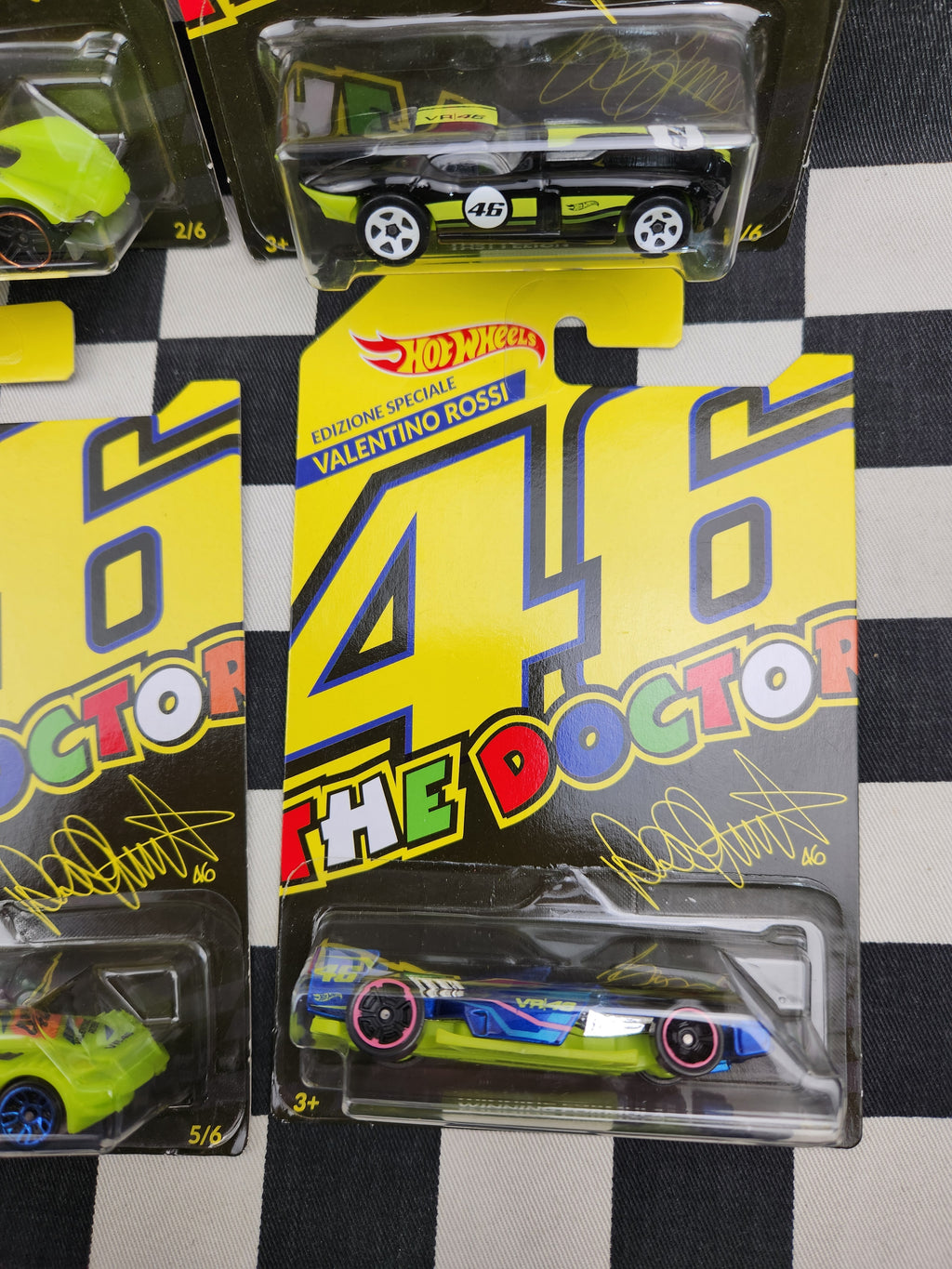 Hot Wheels 2018 Rare Set of 6 Valentino Rossi The Doctor #46